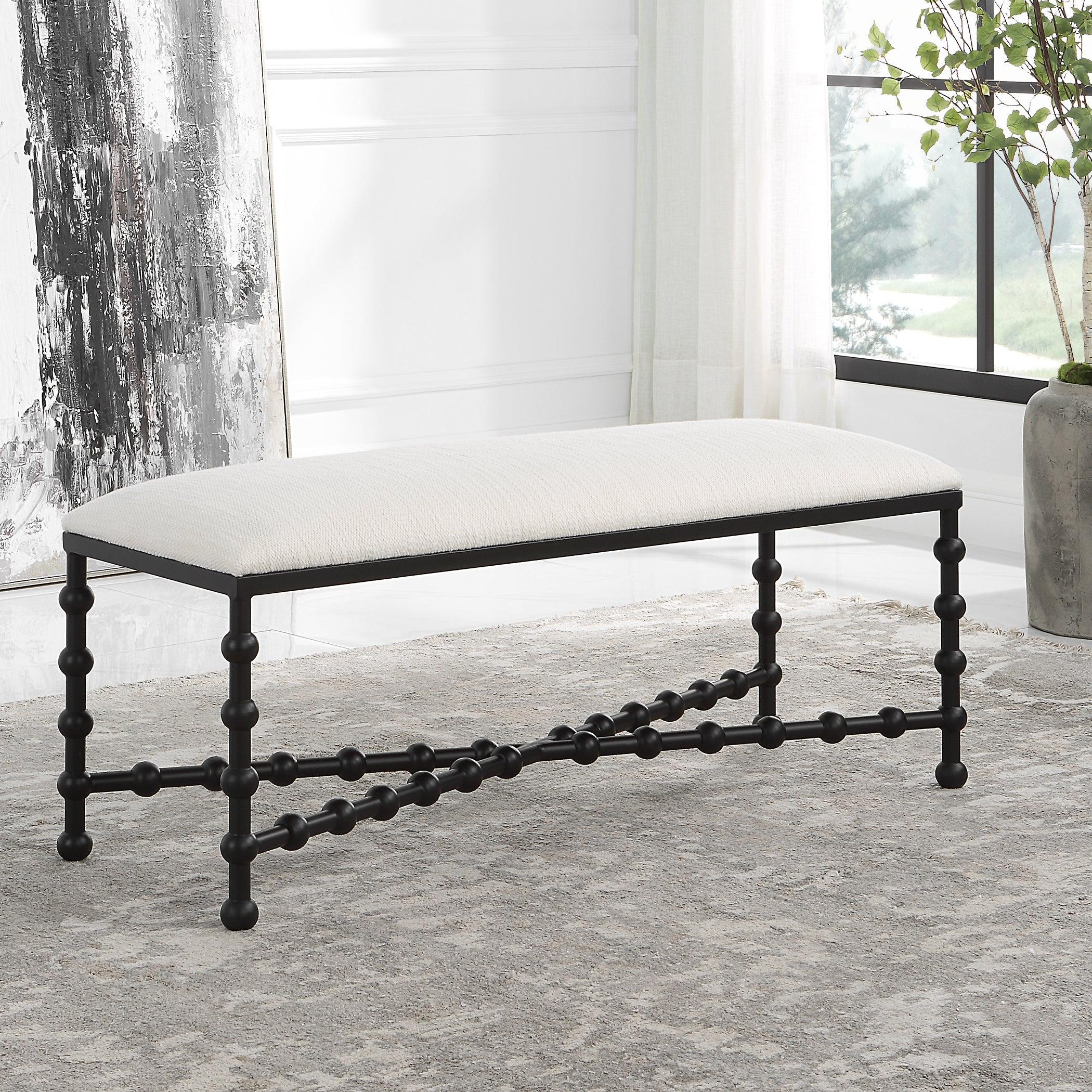 Iron Drops Cushioned Bench - Frankwebs