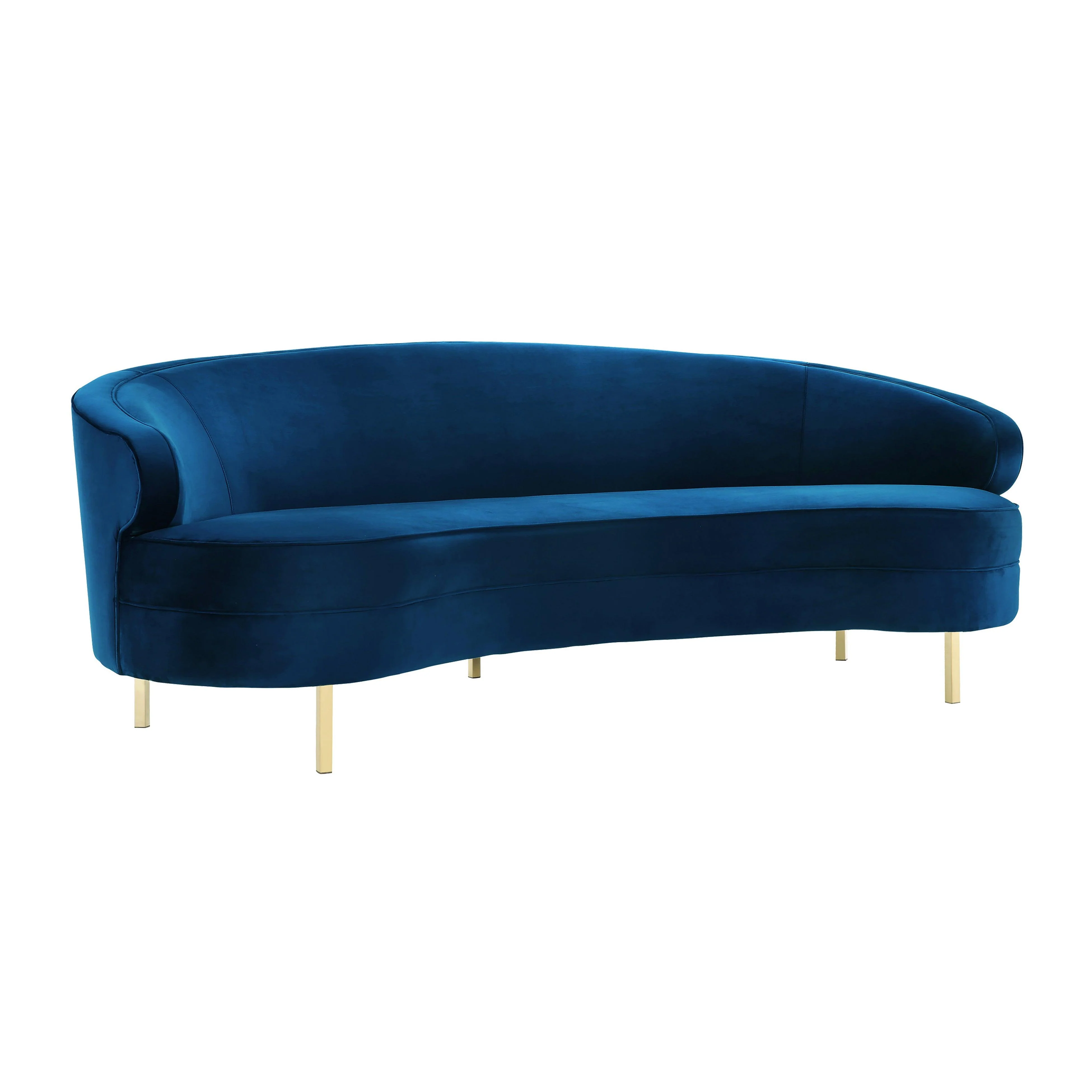 Baila Navy Velvet Sofa - Frankwebs