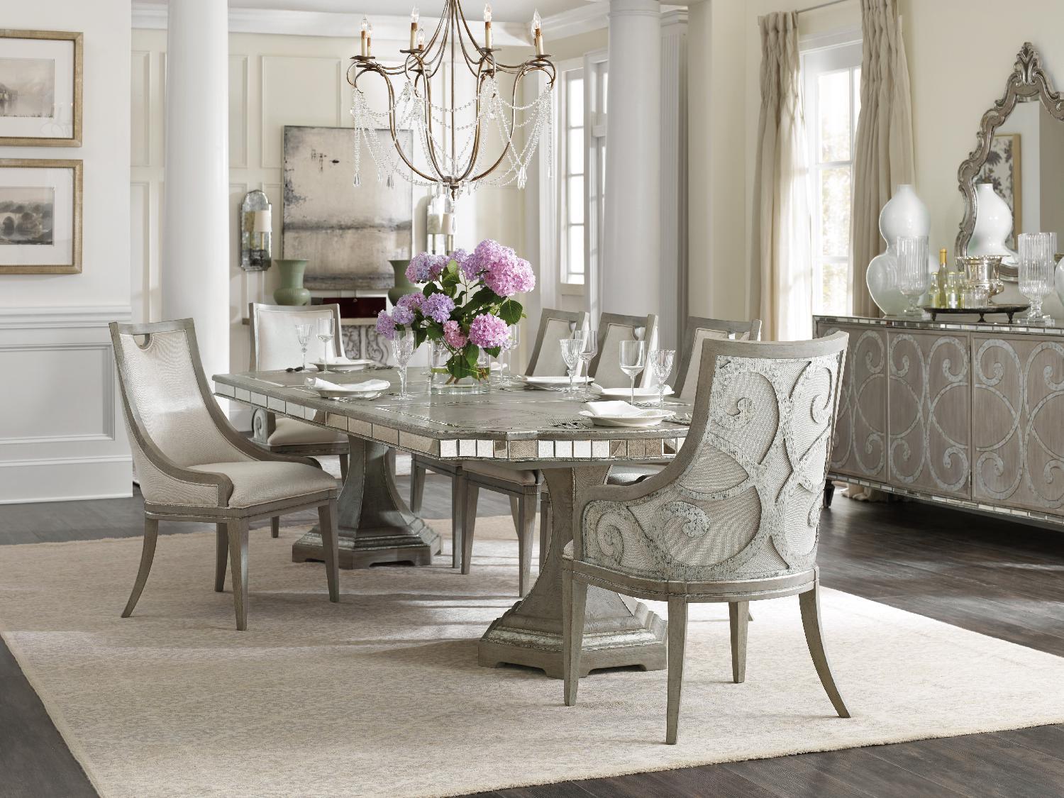 Sanctuary Rectangle Dining Table with2-20in leaves - Frankwebs