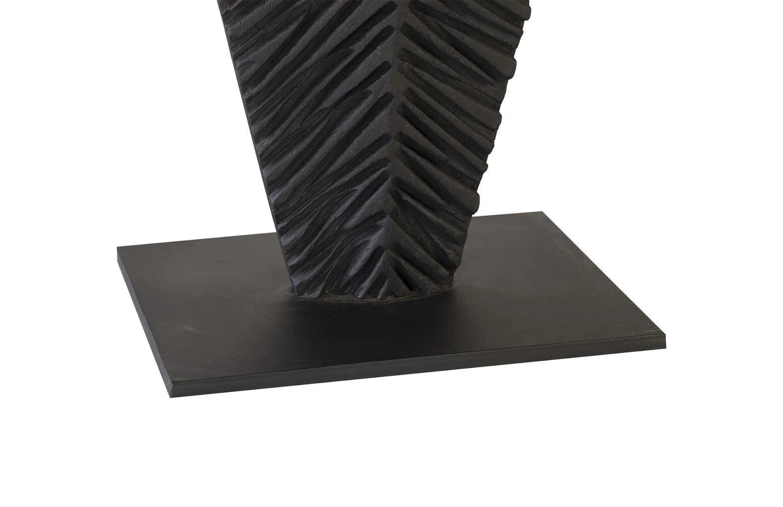 Carved Leaf on Stand, Burnt, MD - Frankwebs