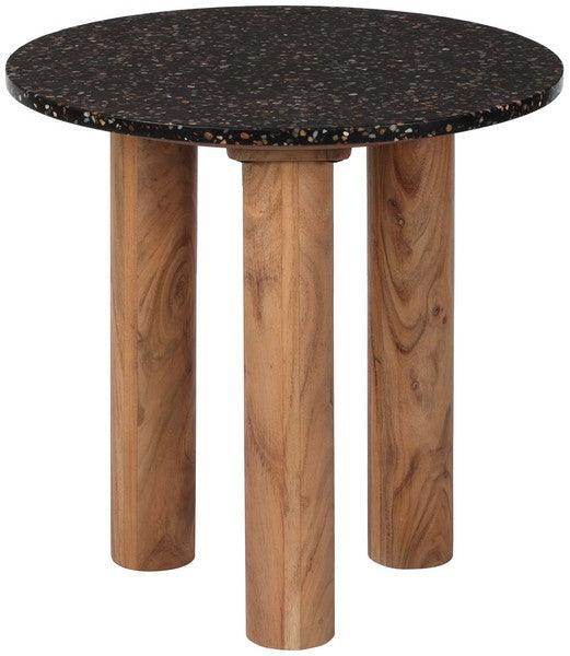 Kathalina Round Terrazzo Top Accent Table - Frankwebs