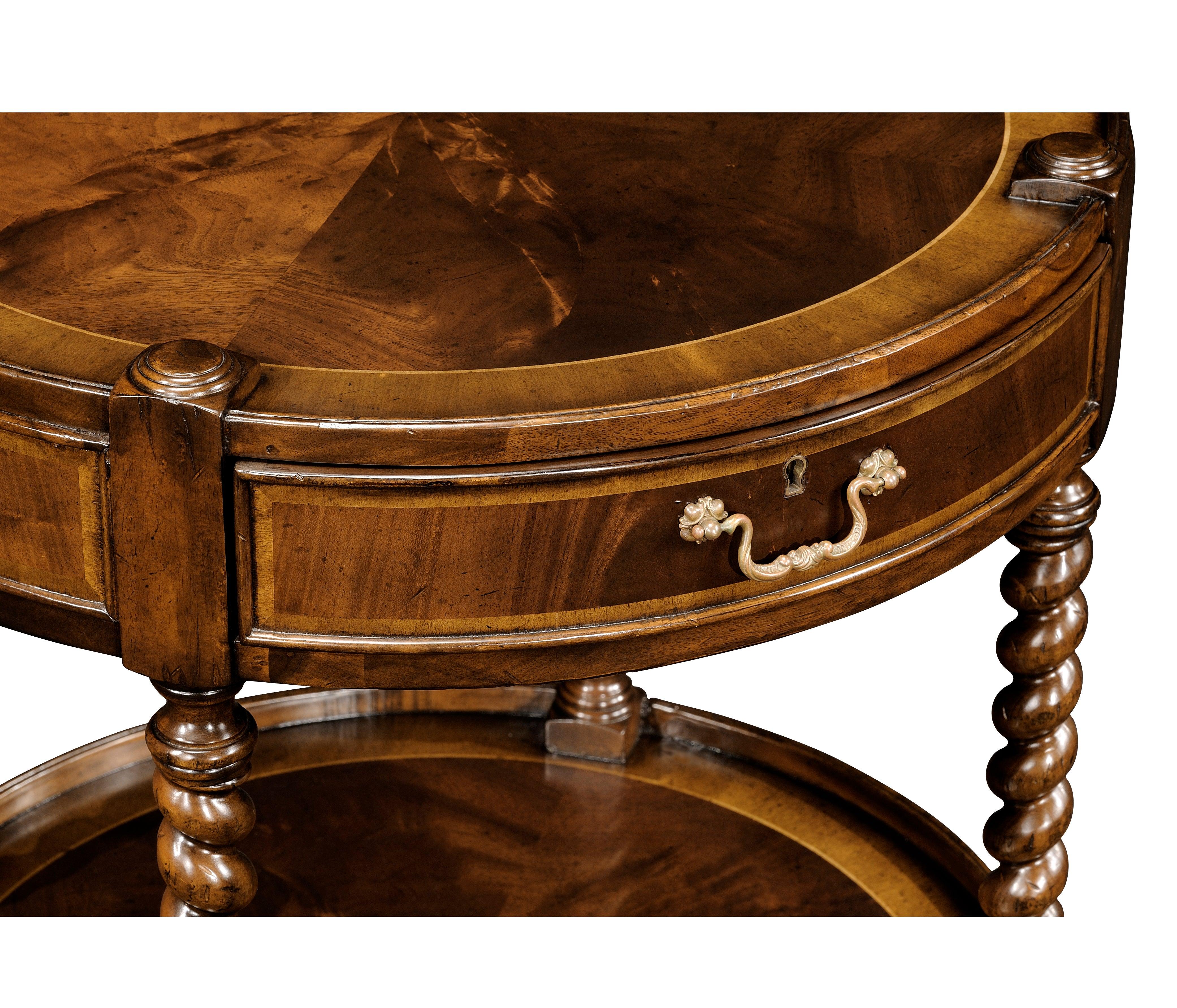 Regency Style Mahogany Round Side Table - Frankwebs