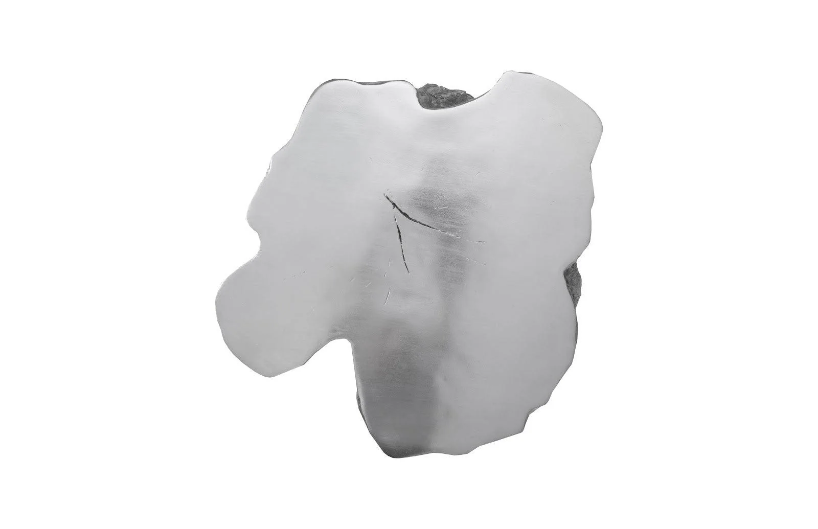 Log Side Table, Silver Leaf - Frankwebs