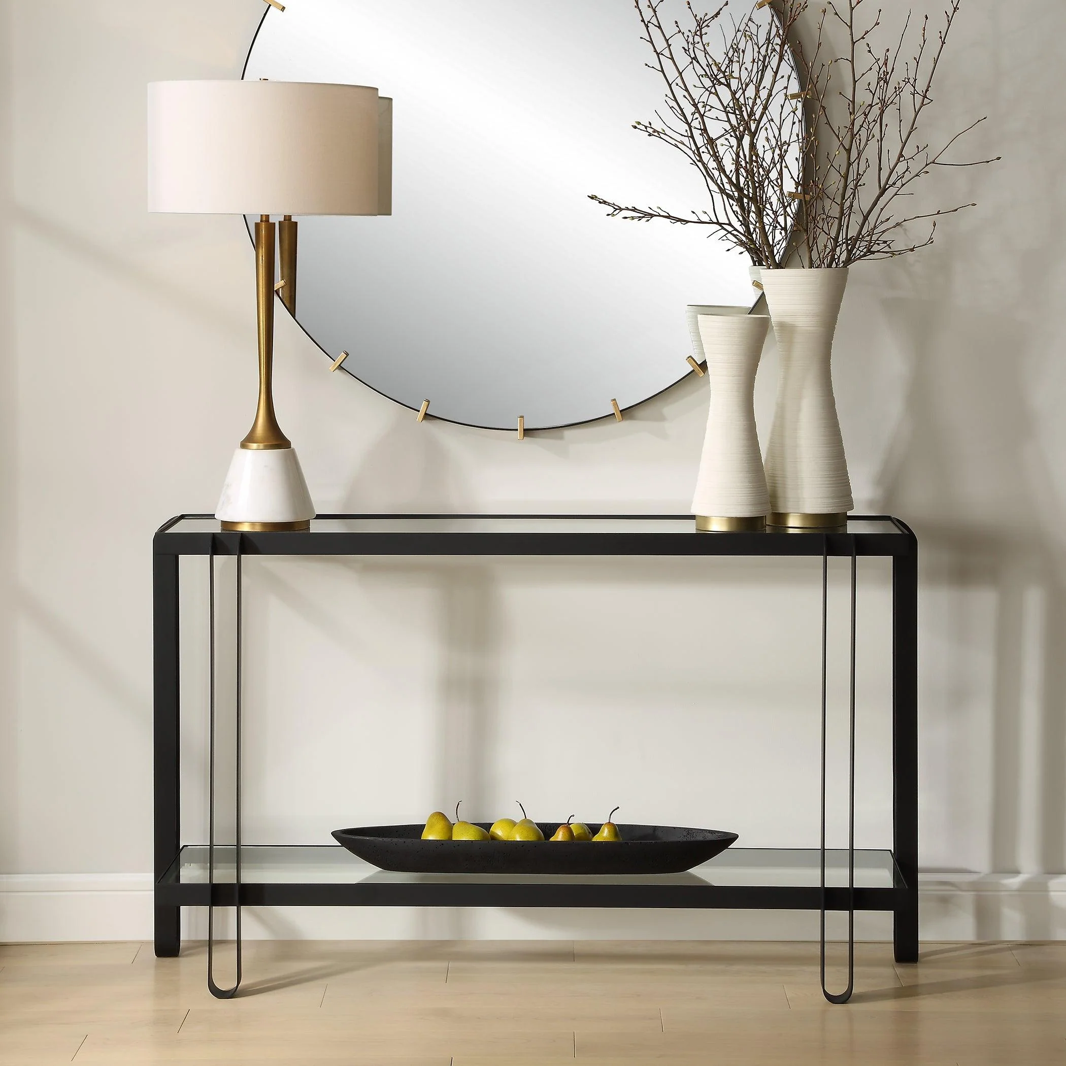 Shadow Black Iron Console Table - Frankwebs