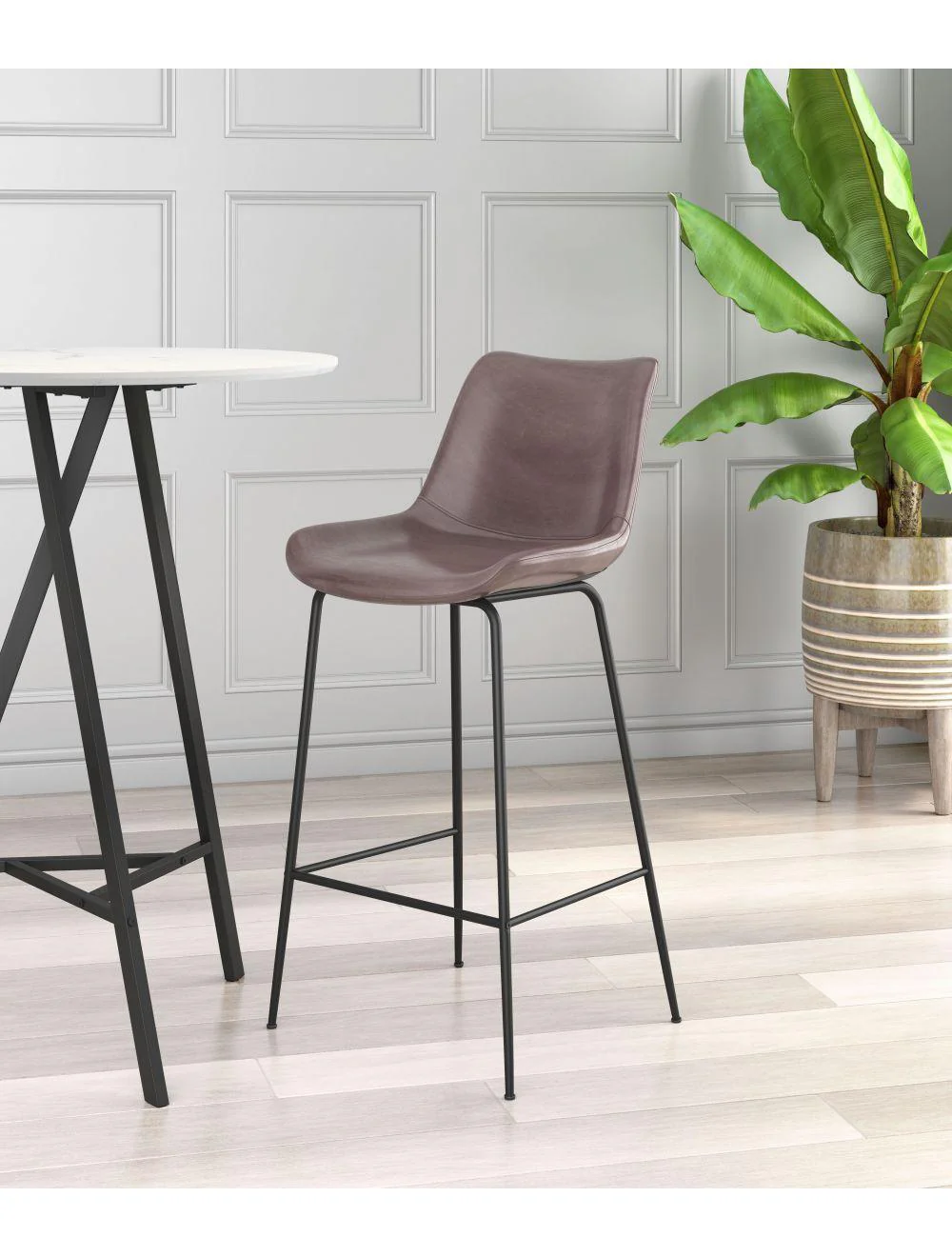 Byron Bar Chair Brown - Frankwebs