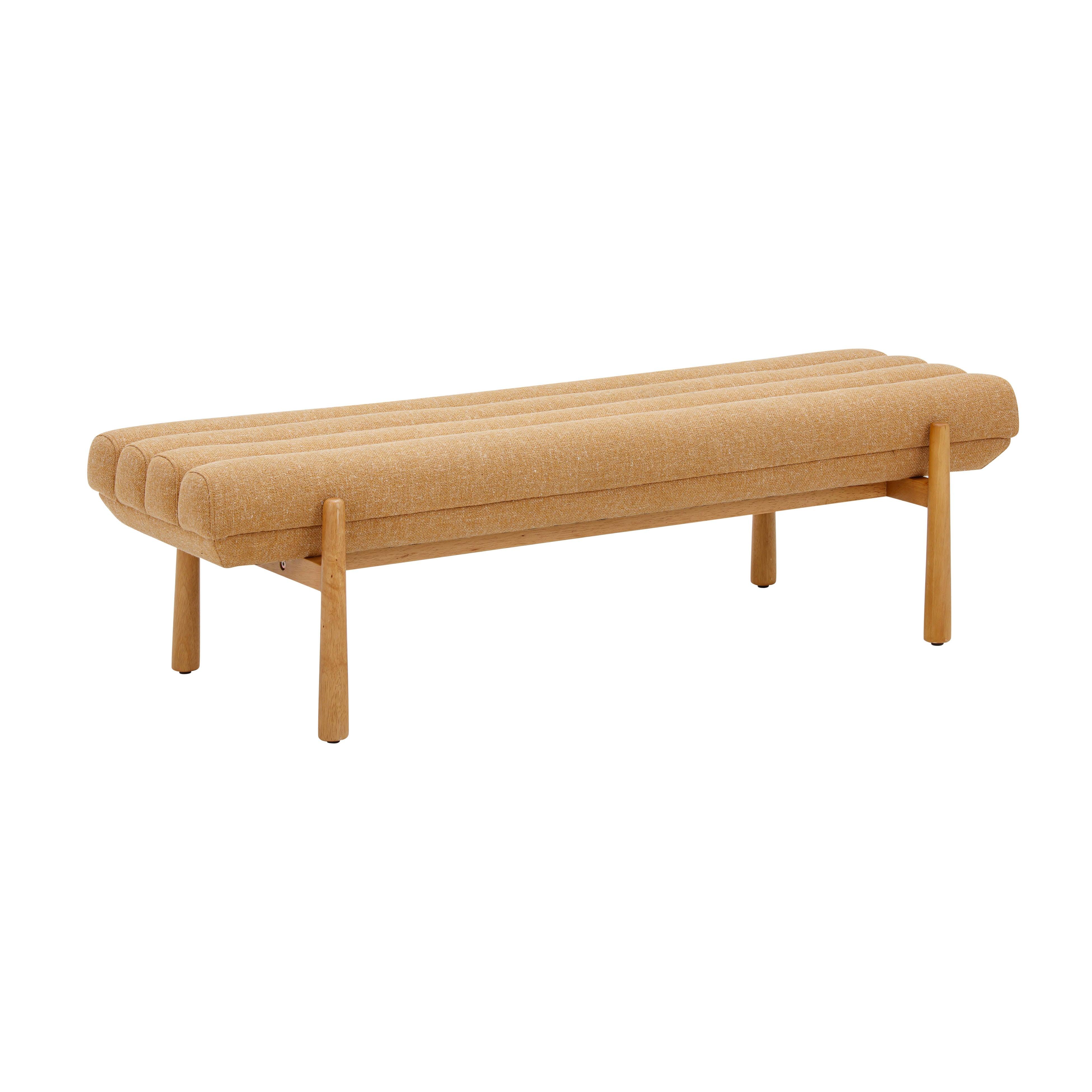 Julianna Sunflower Yellow Heavy Linen Bench - Frankwebs