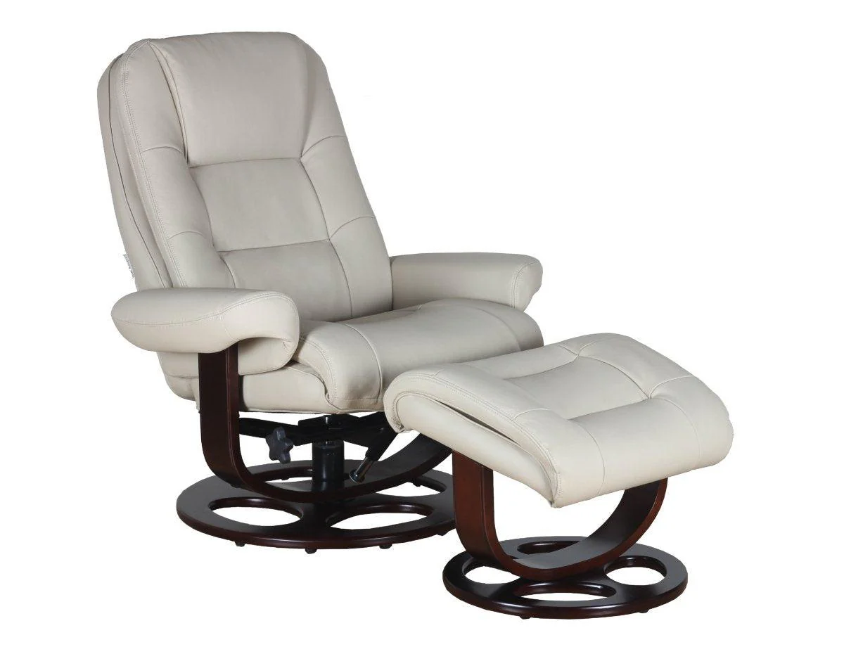 Jacque Swivel Pedestal Recliner w/Ottoman - Frankwebs