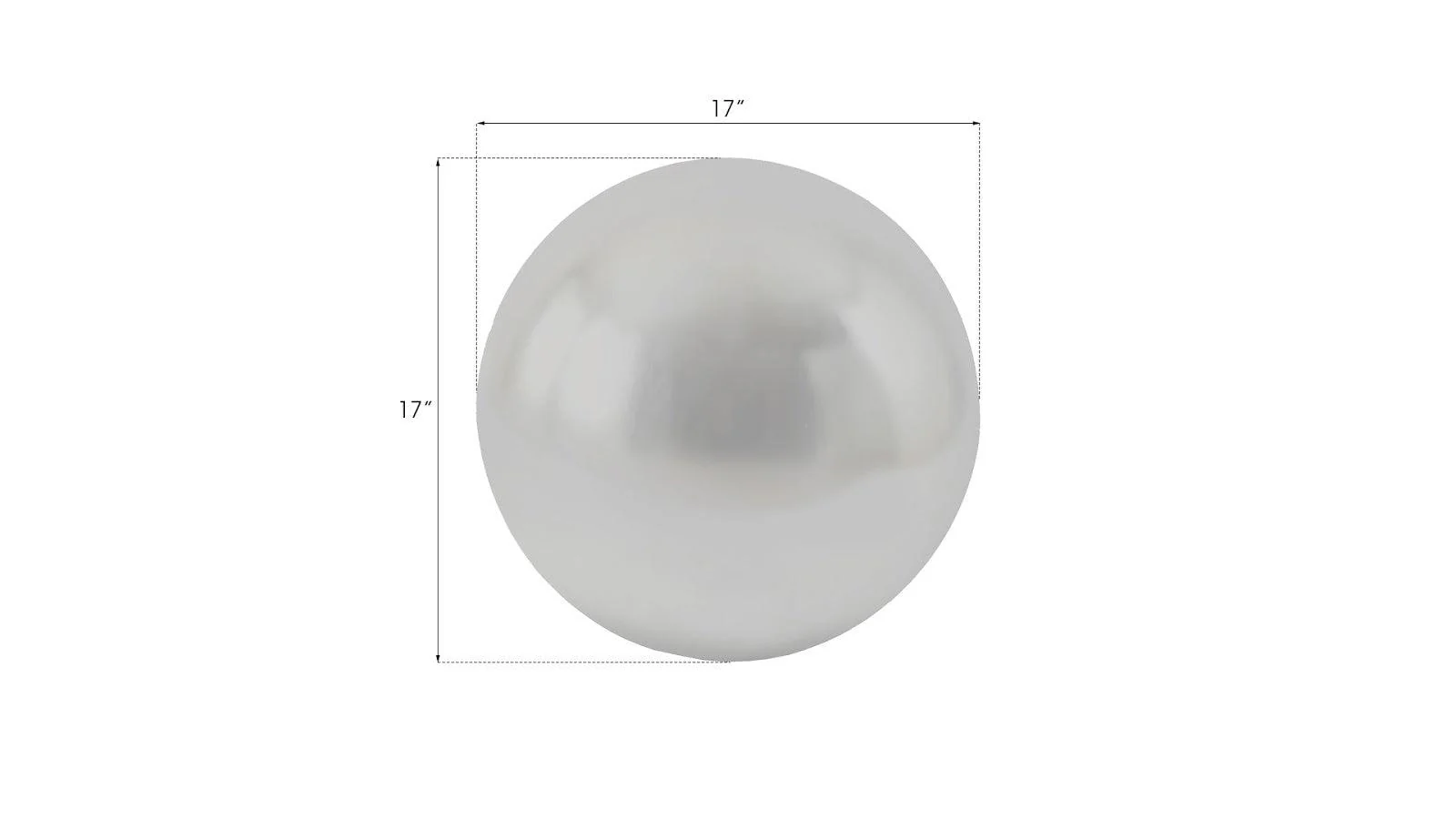 Floor Ball, Medium, Silver Leaf - Frankwebs