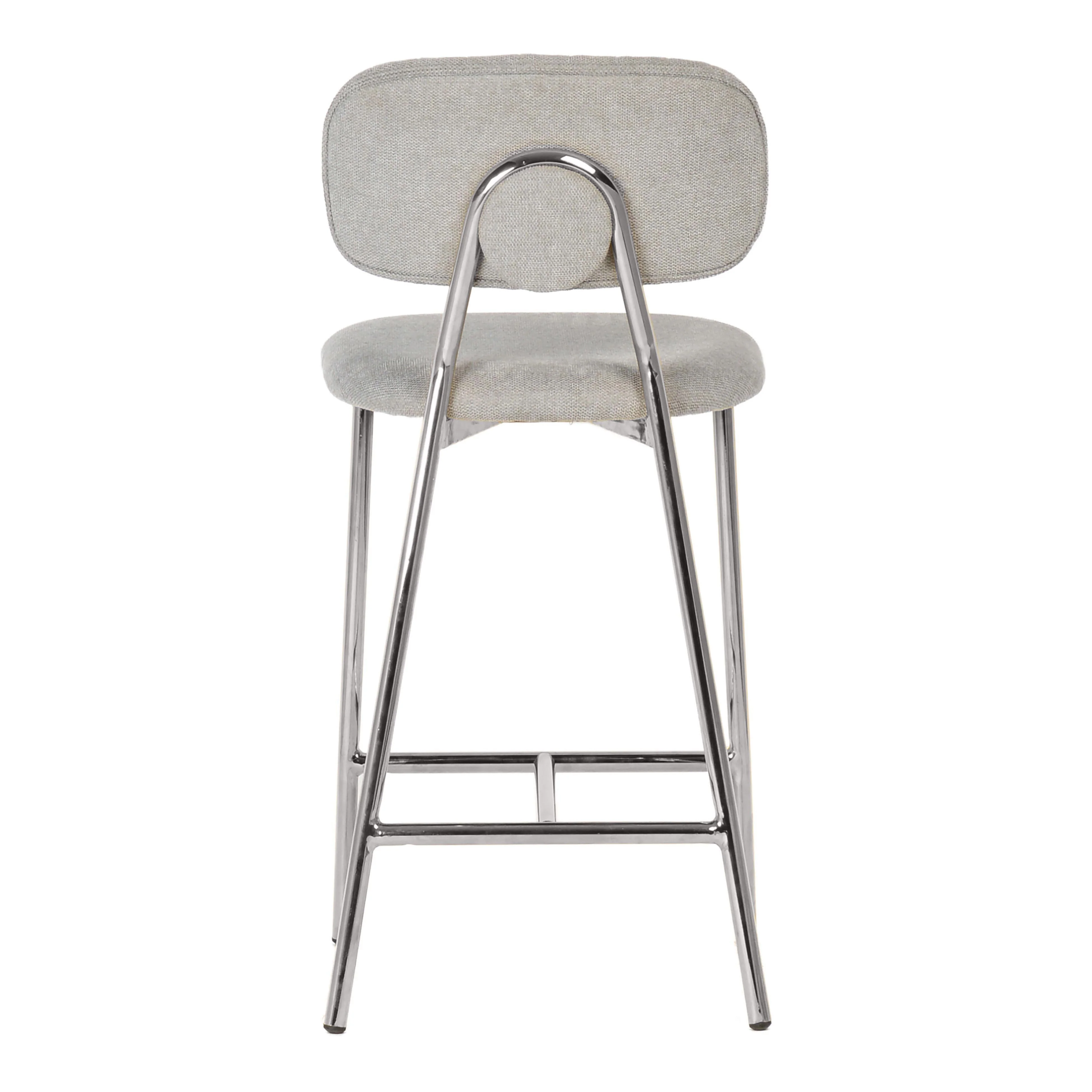 Ariana Grey Counter Stool - Silver Legs (Set of 2) - Frankwebs