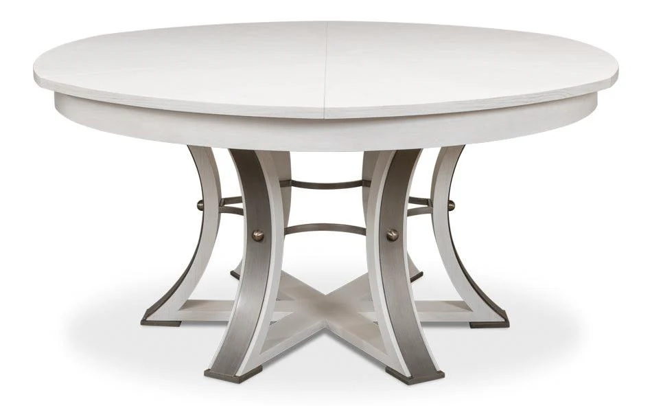 Tower Jupe Dining Table Lg Working White - Frankwebs