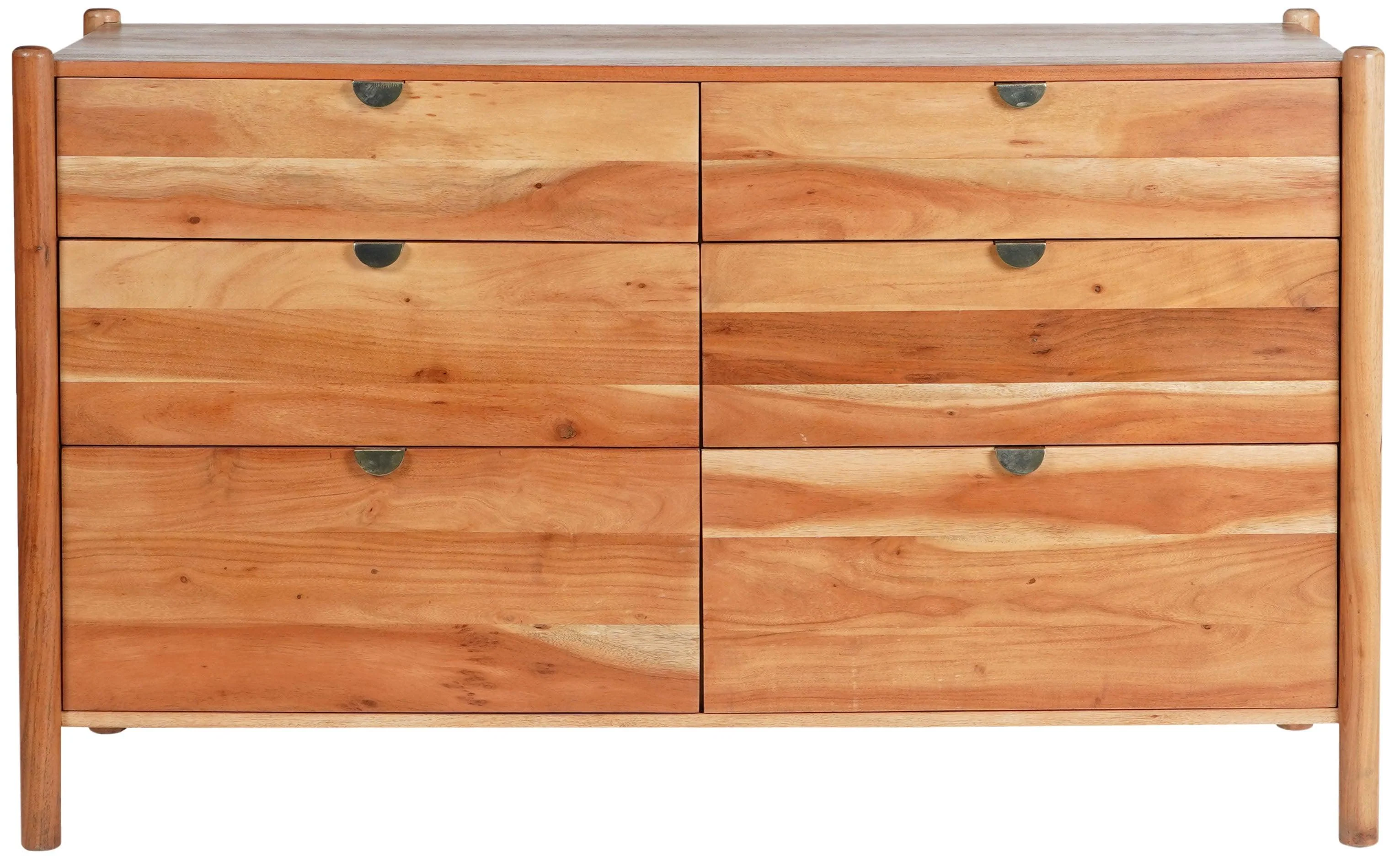 SHANTI 6 DRAWER WOOD DRESSER - Frankwebs