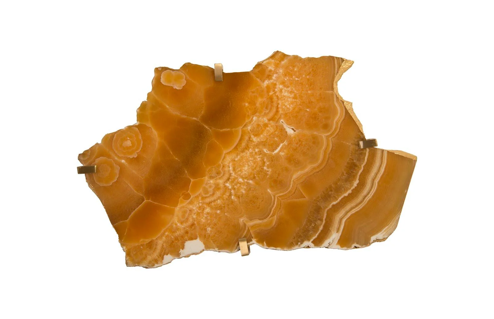 Gem Wall Tile in Brass Setting, Sand Onyx - Frankwebs