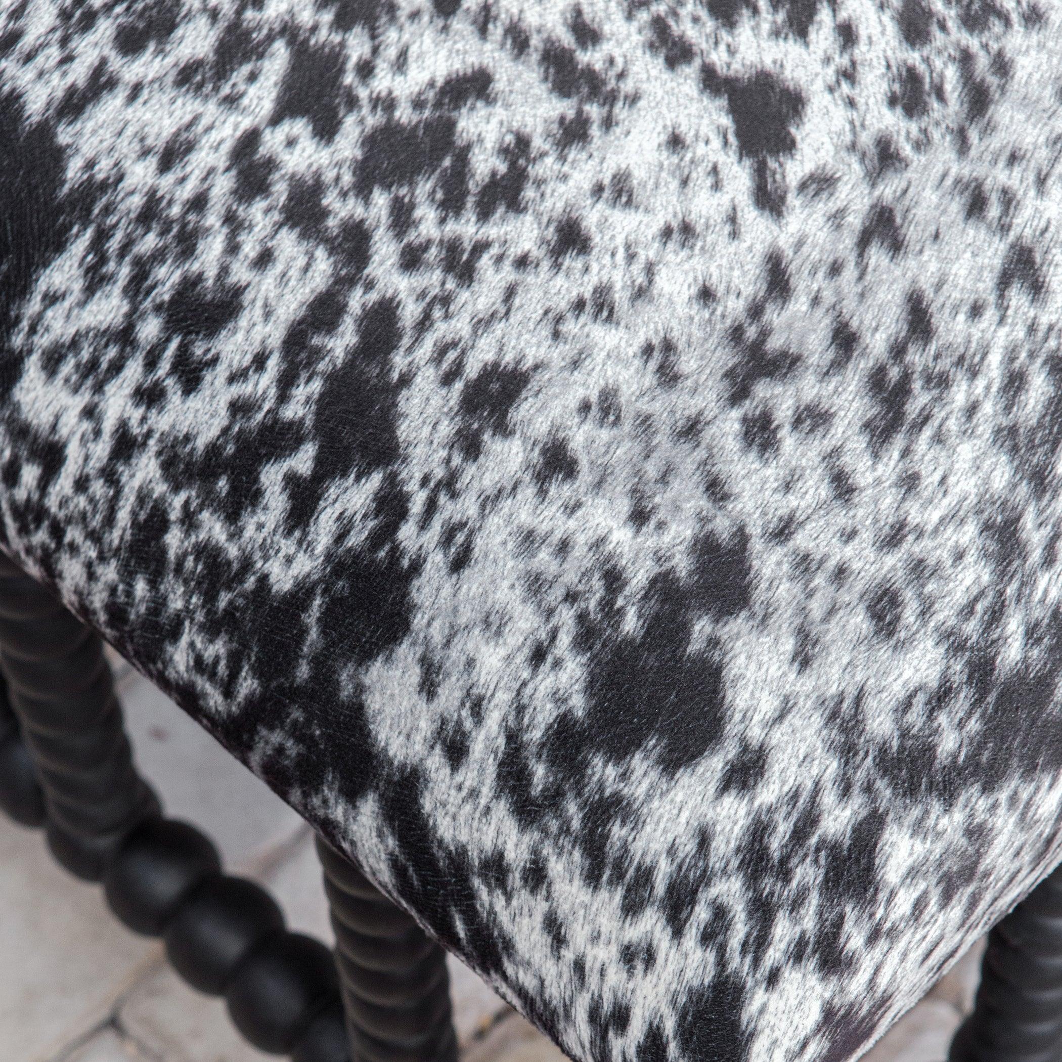 Rancho Faux Cow Hide Small Bench - Frankwebs