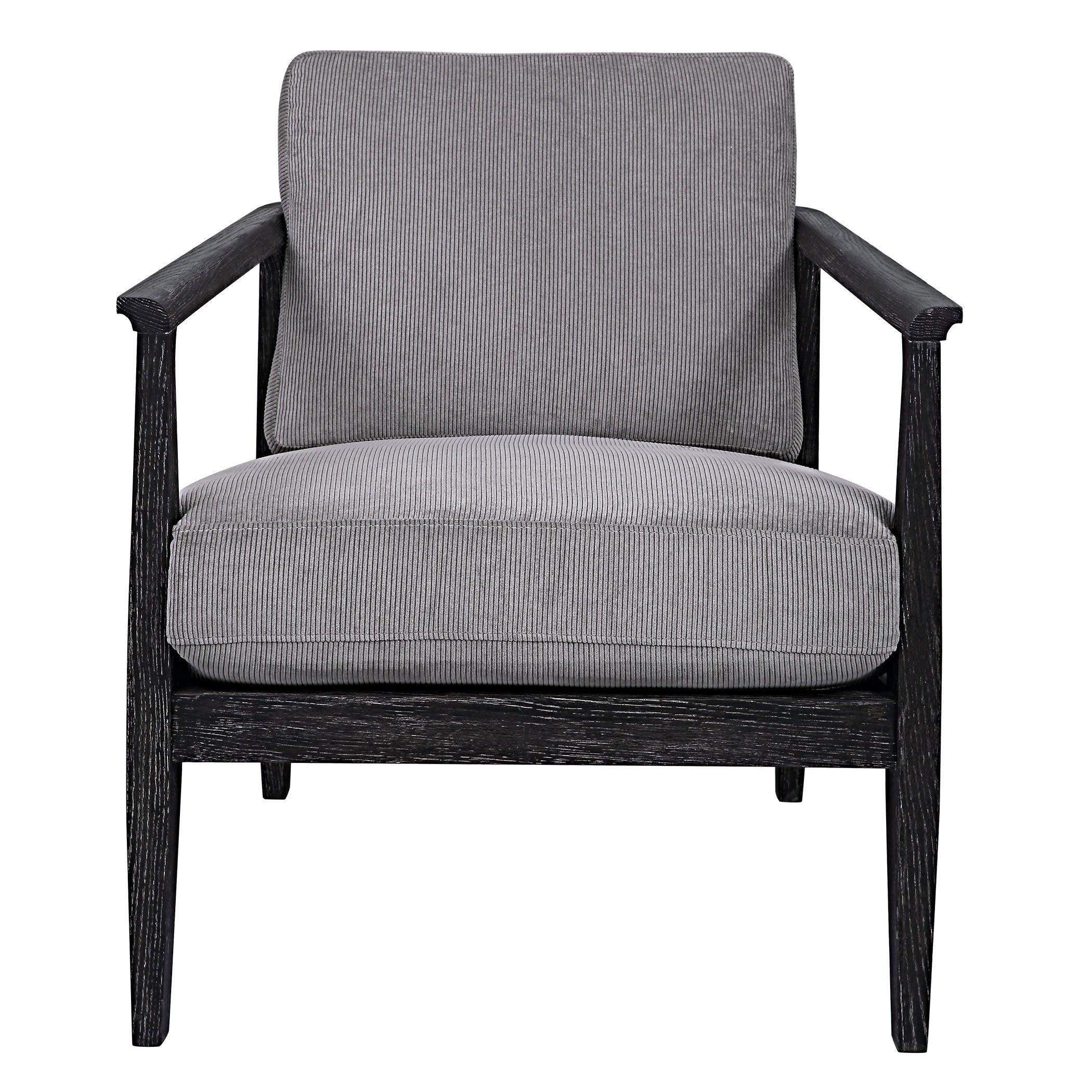 Brunei Modern Gray Accent Chair - Frankwebs