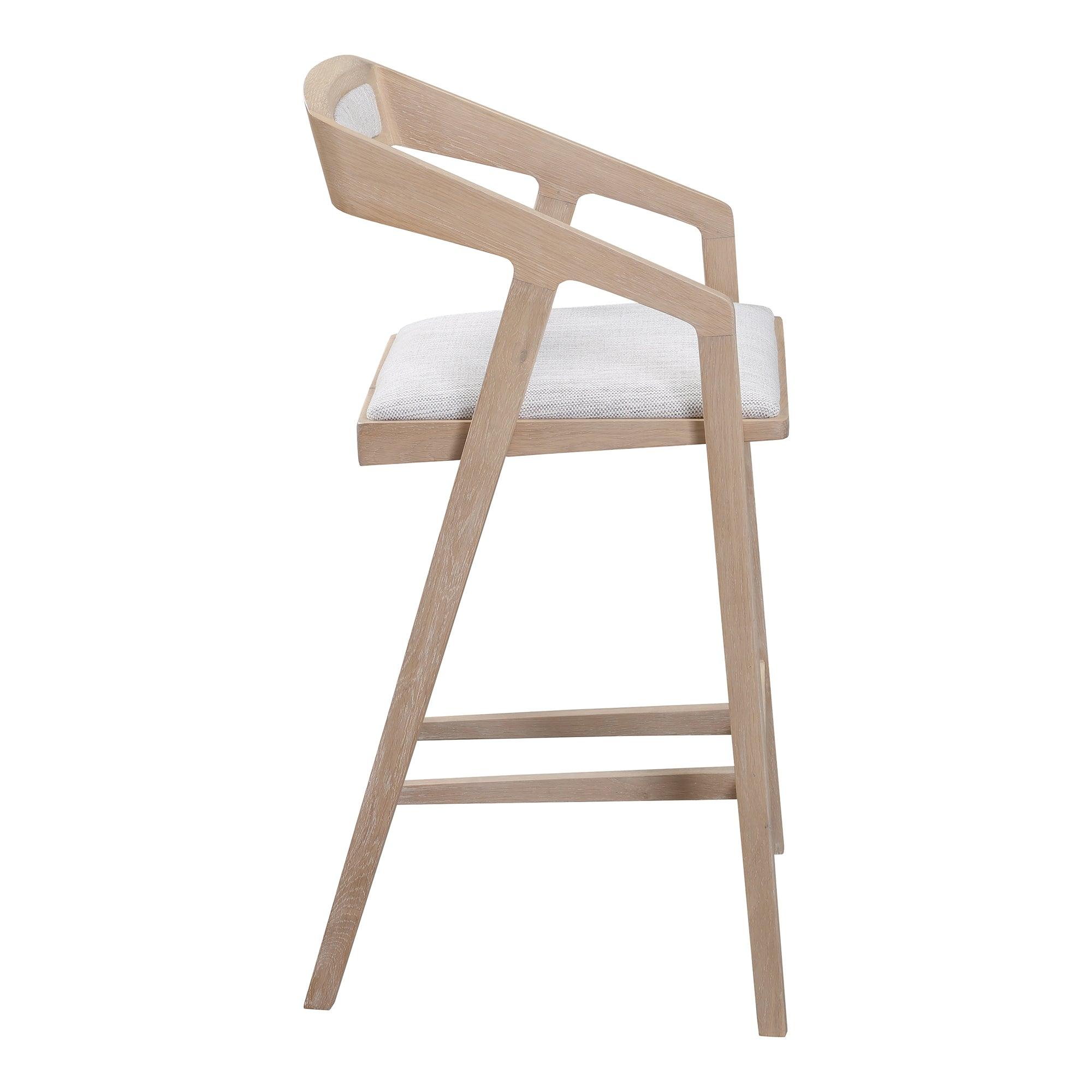 Padma Oak Counter Stool Light Grey - Frankwebs