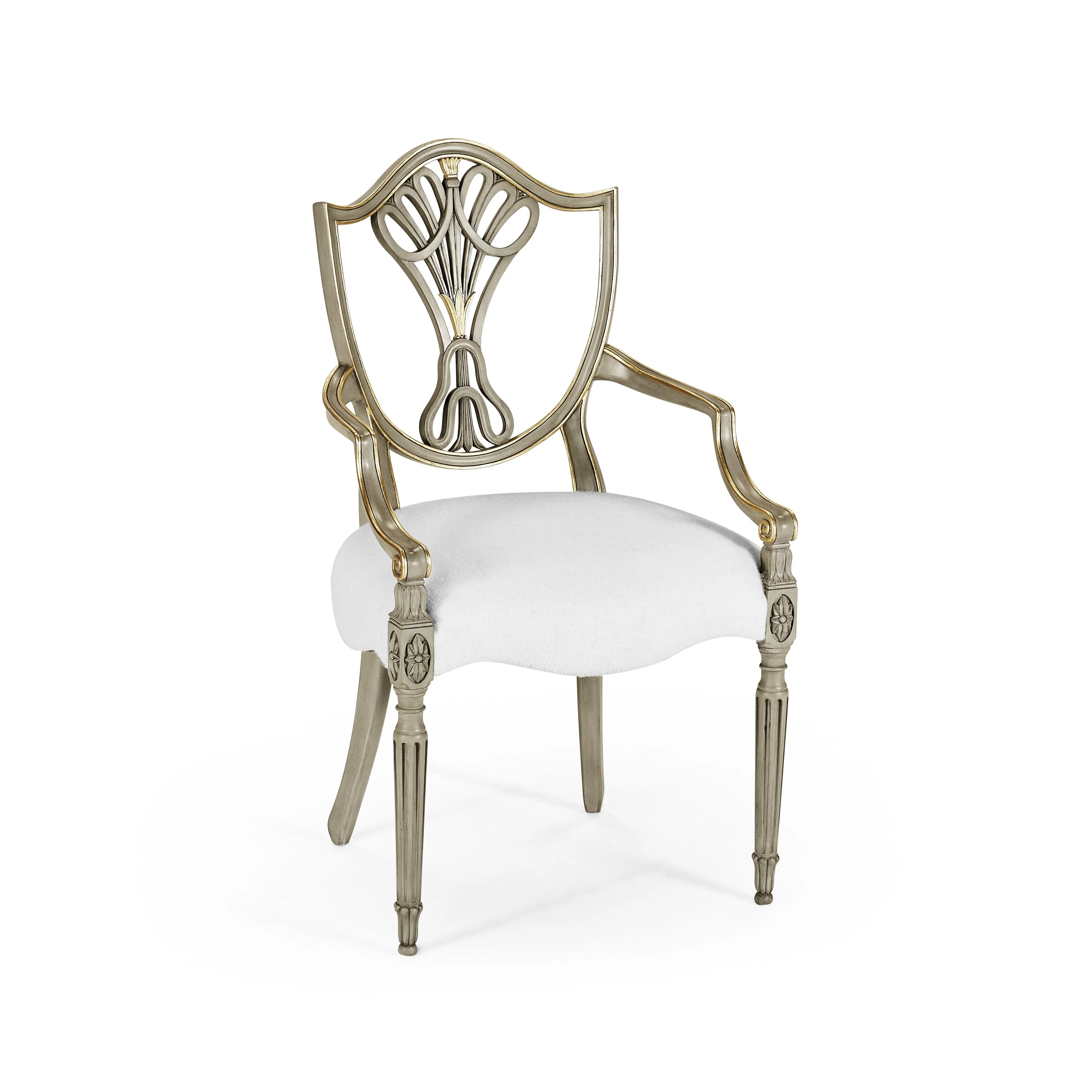 Buckingham Shield Back Painted Arm Chair - Frankwebs