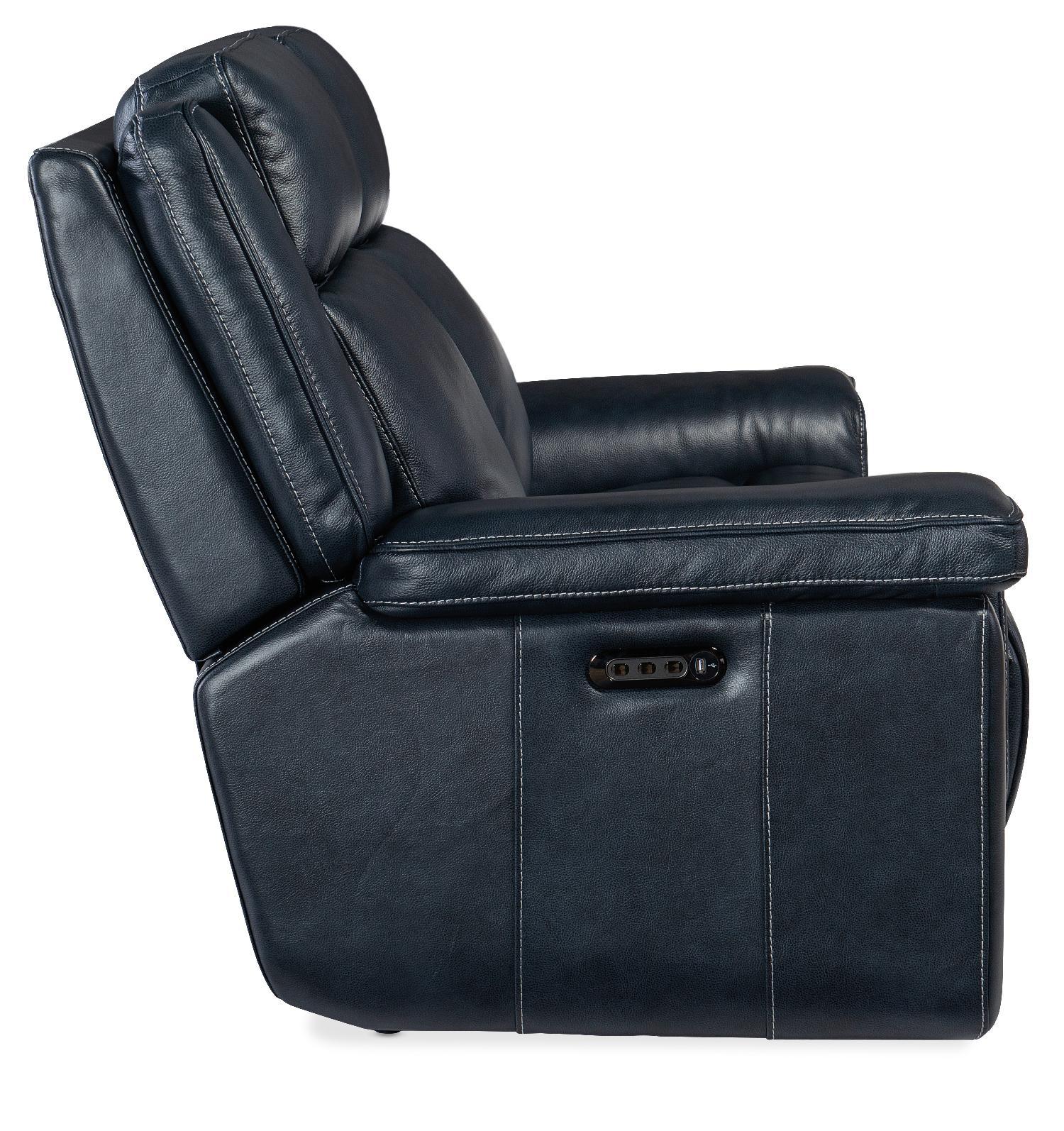 Montel Lay Flat Power Loveseat with Power Headrest & Lumbar - Frankwebs