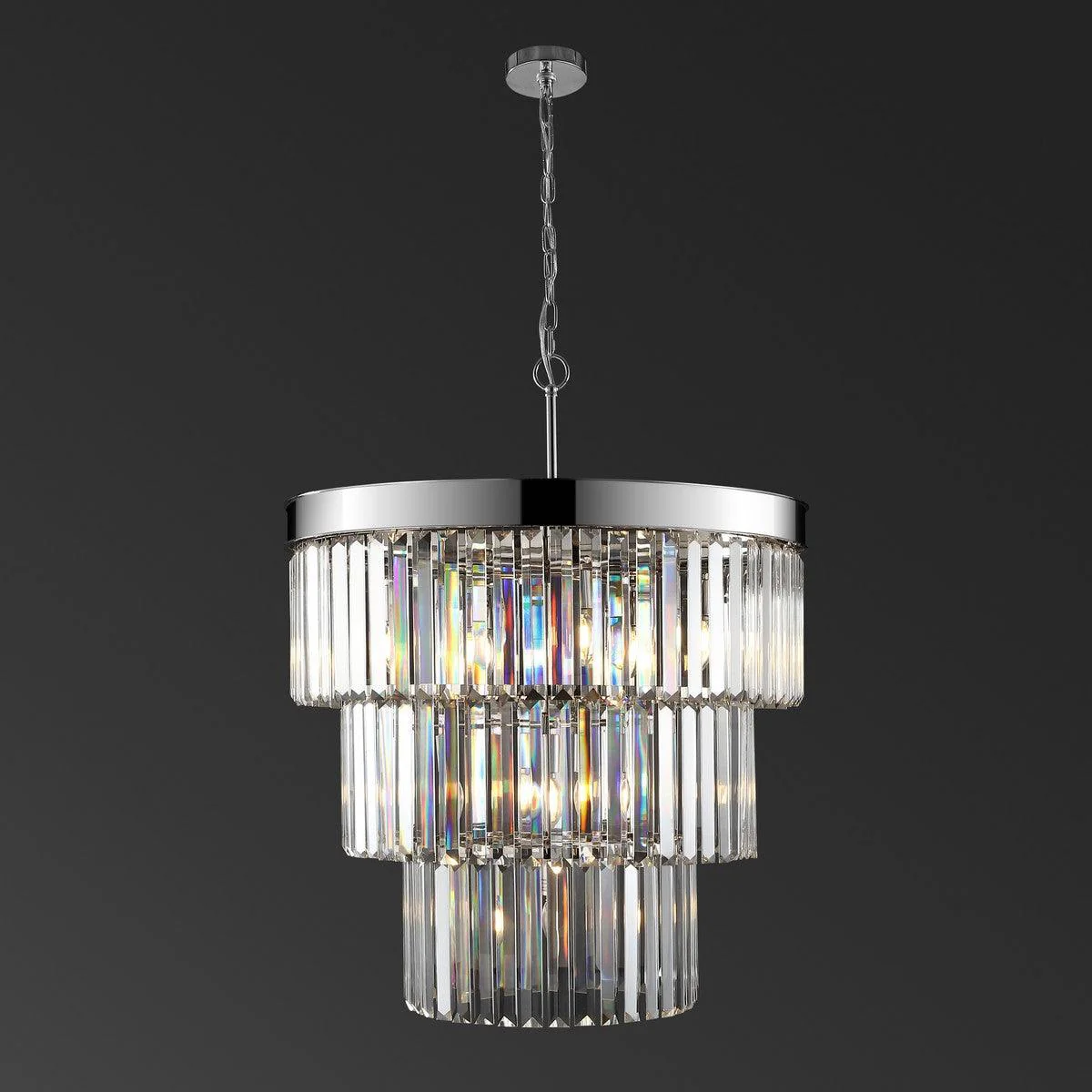 Coulette 3 Tier Crystal Chandelier - Frankwebs