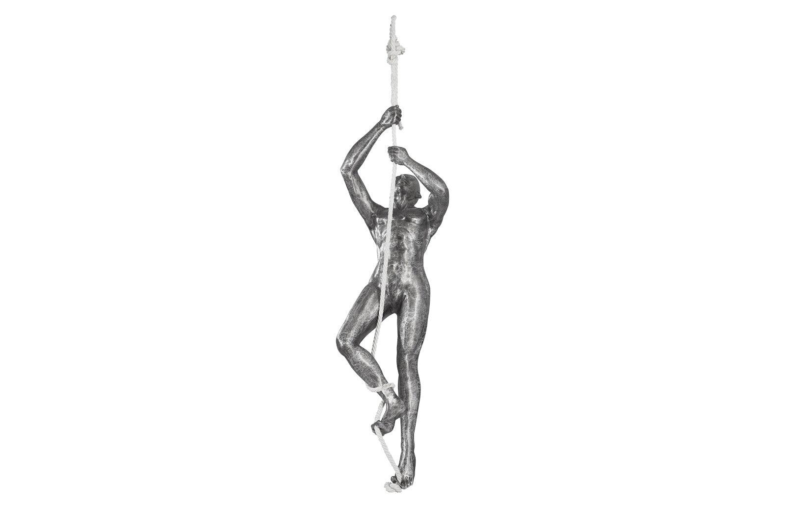 Climbing Sculpture w/Rope, Black/Silver, Aluminum - Frankwebs