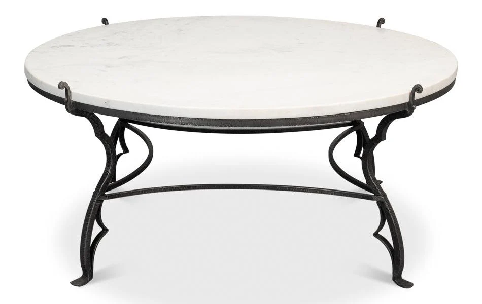 Marylin Coffee Table With Marble Top - Frankwebs