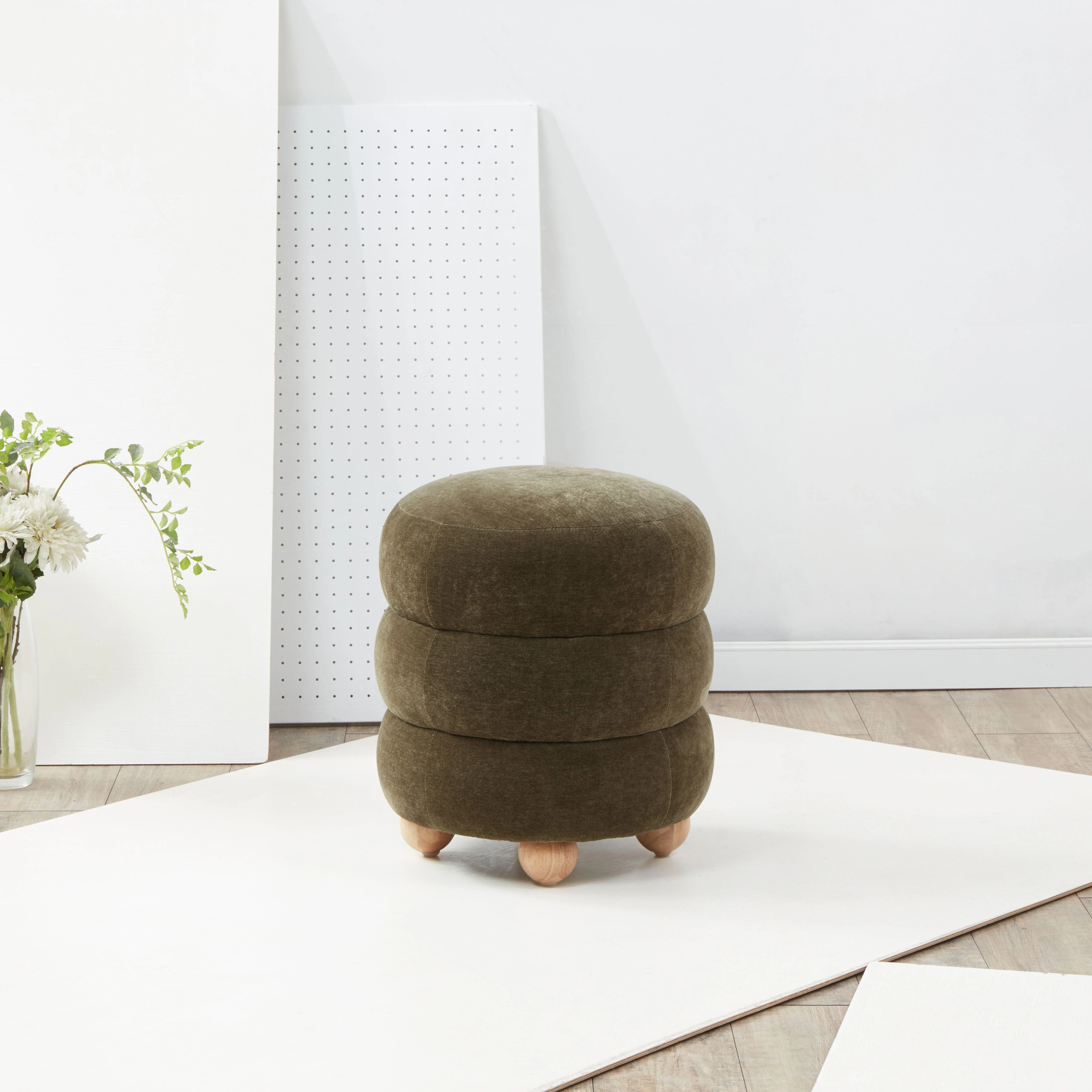 CECELIA ROUND OTTOMAN - Frankwebs