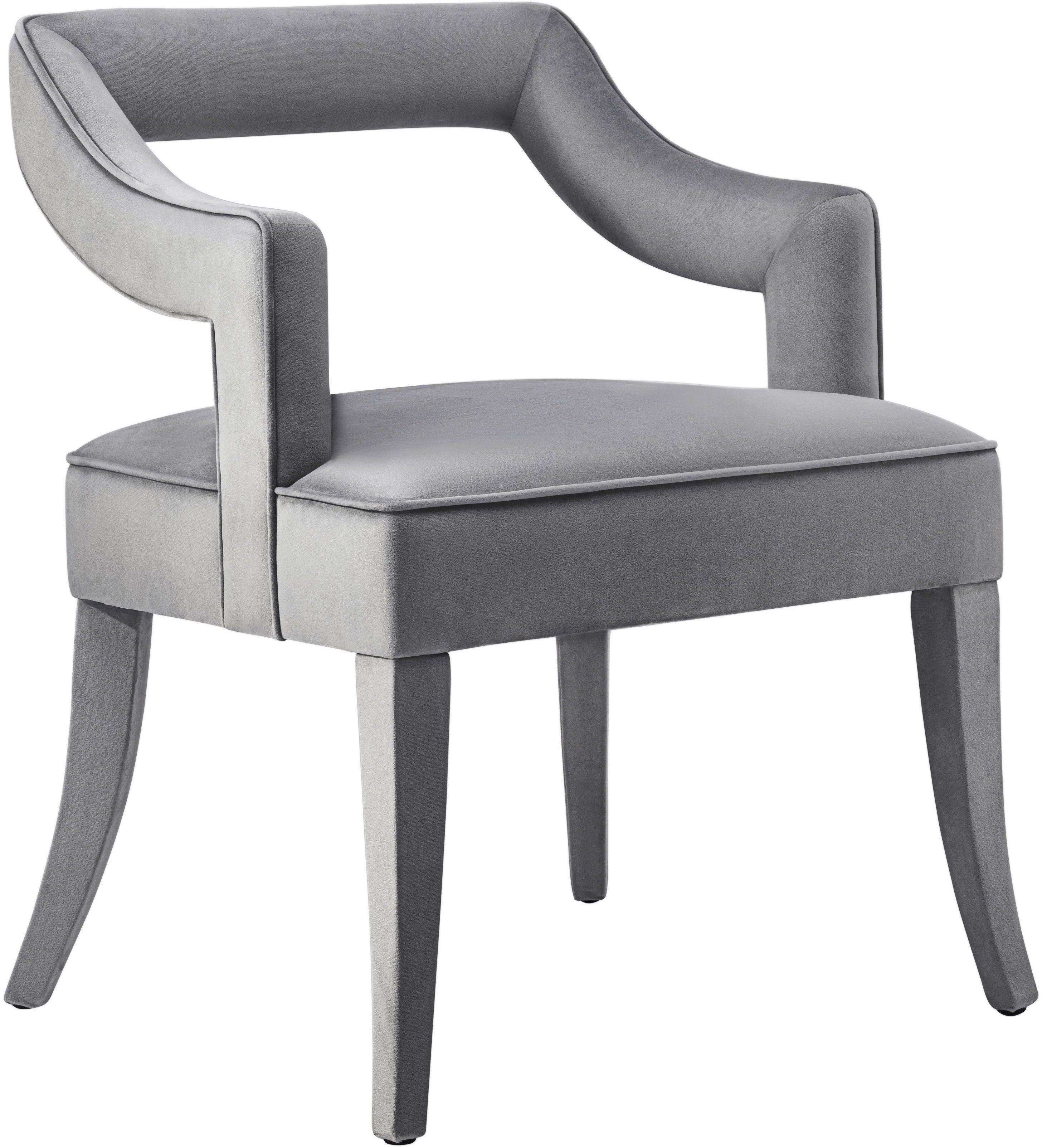 Tiffany Grey Velvet Chair - Frankwebs