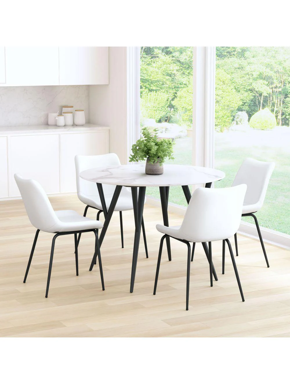 Byron Dining Chair (Set of 2) White - Frankwebs