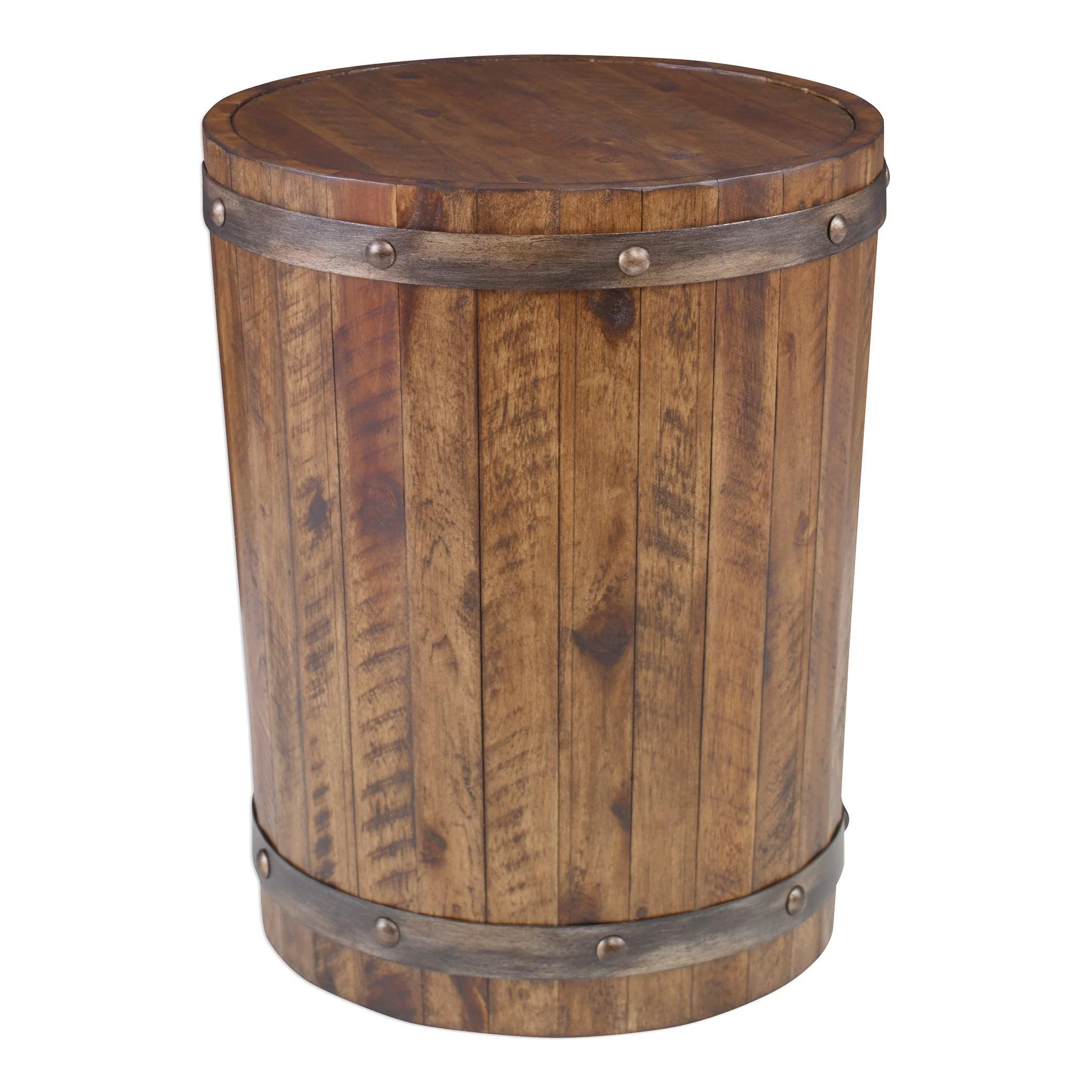Ceylon Wine Barrel Side Table - Frankwebs