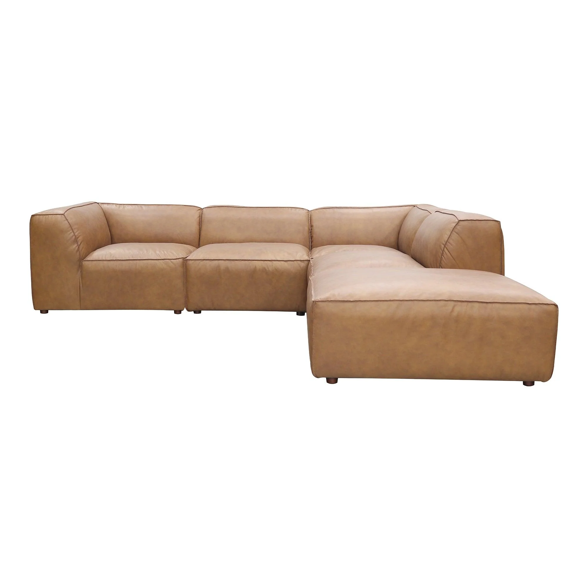 Form Classic L Modular Sectional Sonoran Tan Leather - Frankwebs