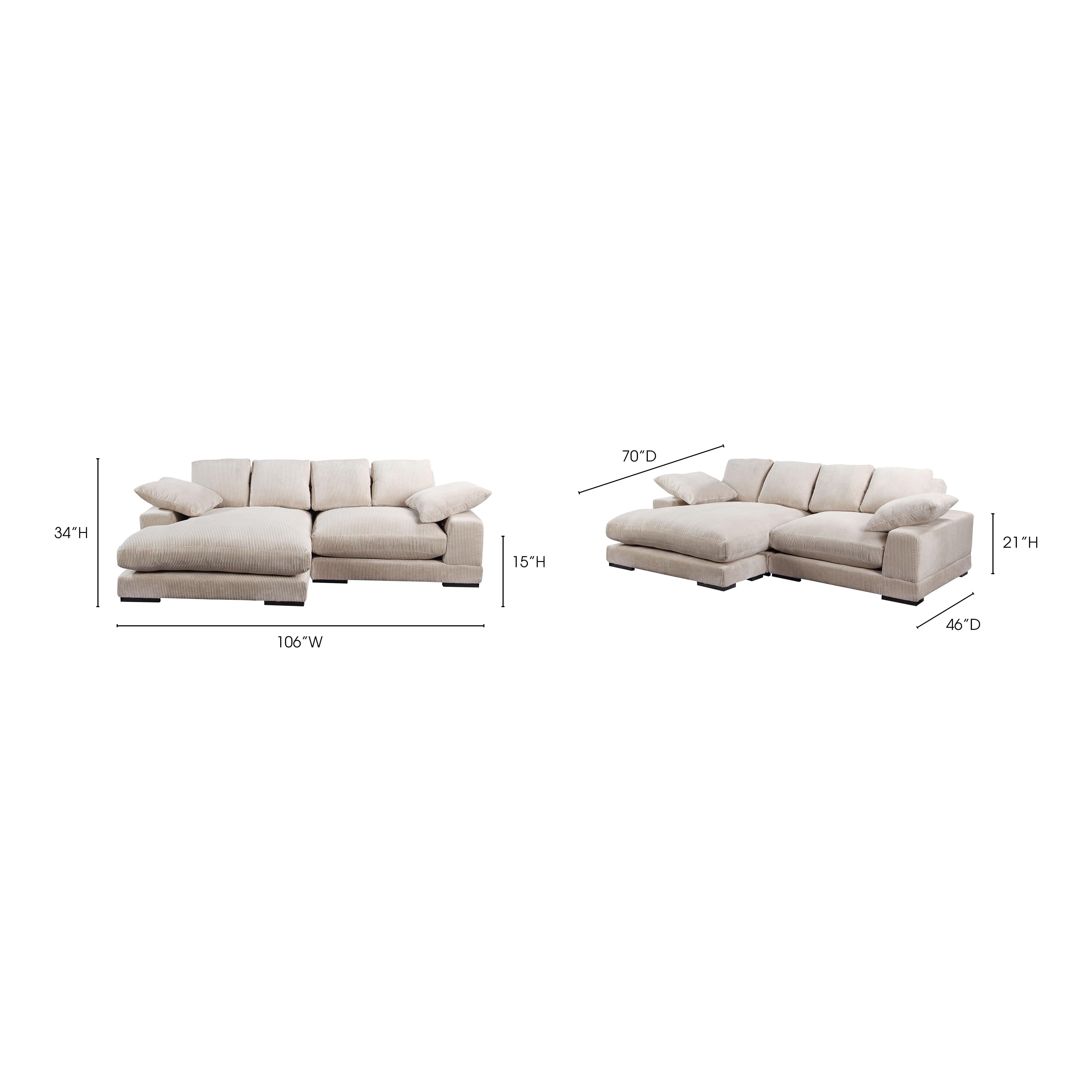 Plunge Sectional Cappuccino - Frankwebs
