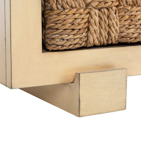 ROSARIO WOVEN WOOD NIGHTSTAND - Frankwebs
