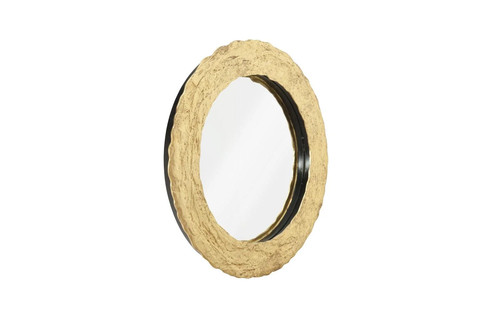 Molten Mirror, Round, Gold Leaf - Frankwebs