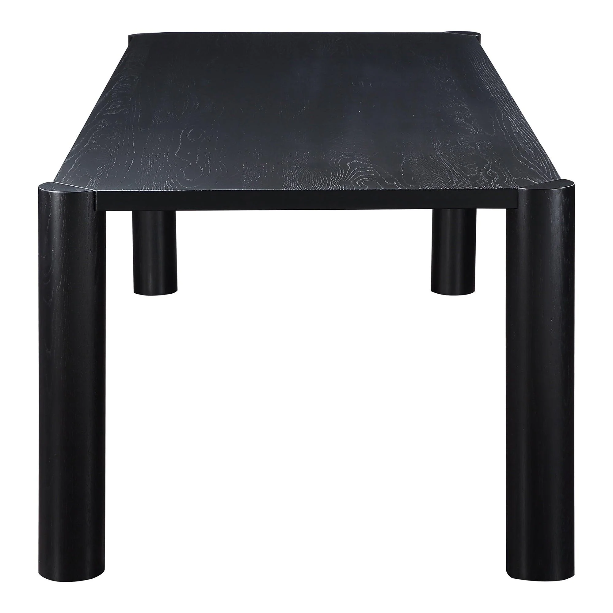 Post Dining Table Large Oak Black - Frankwebs
