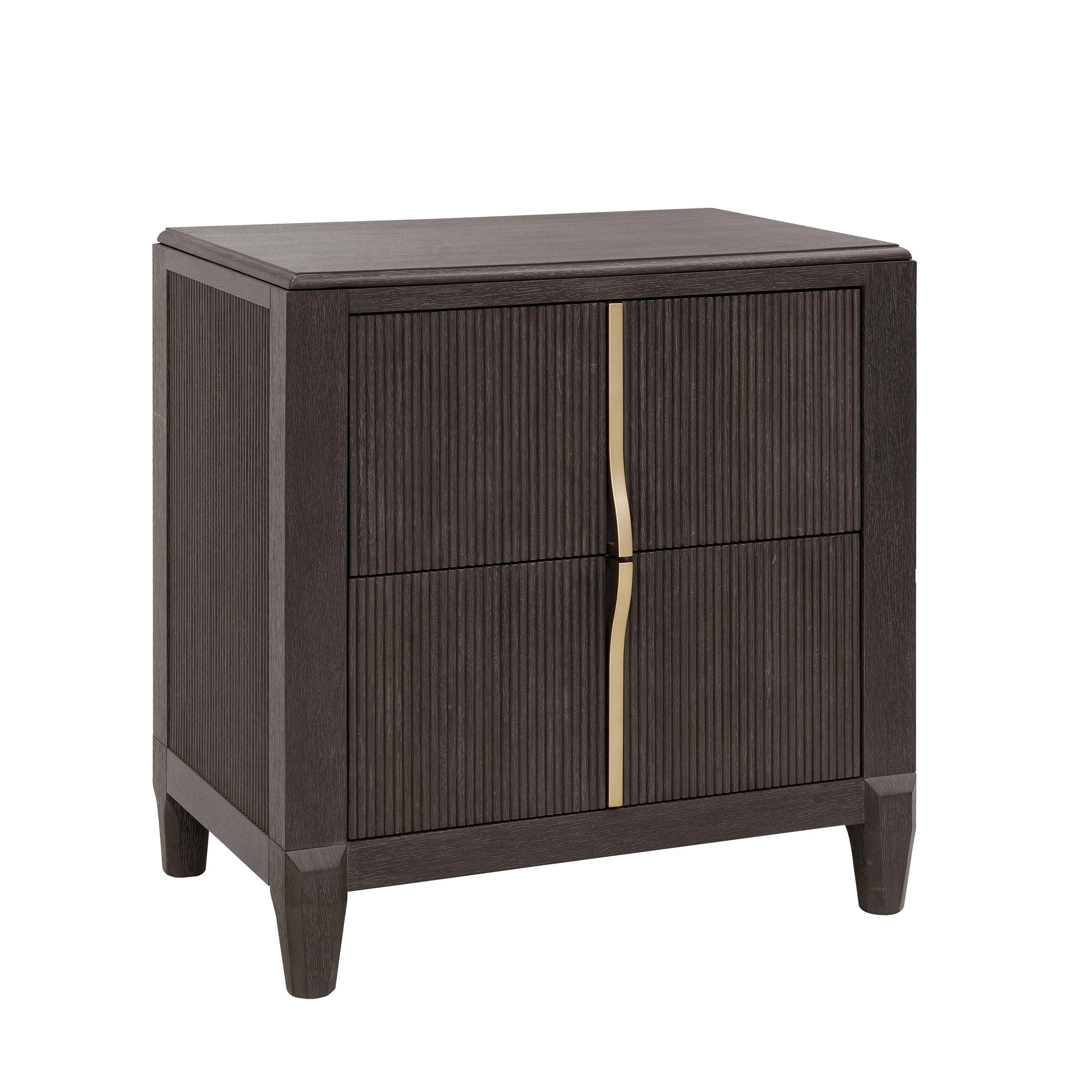 West End Loft 2-Drawer Nightstand with USB-C Outlets - Frankwebs