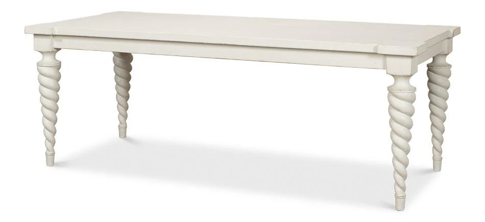 Teagan Dining Table - Antique White - Frankwebs