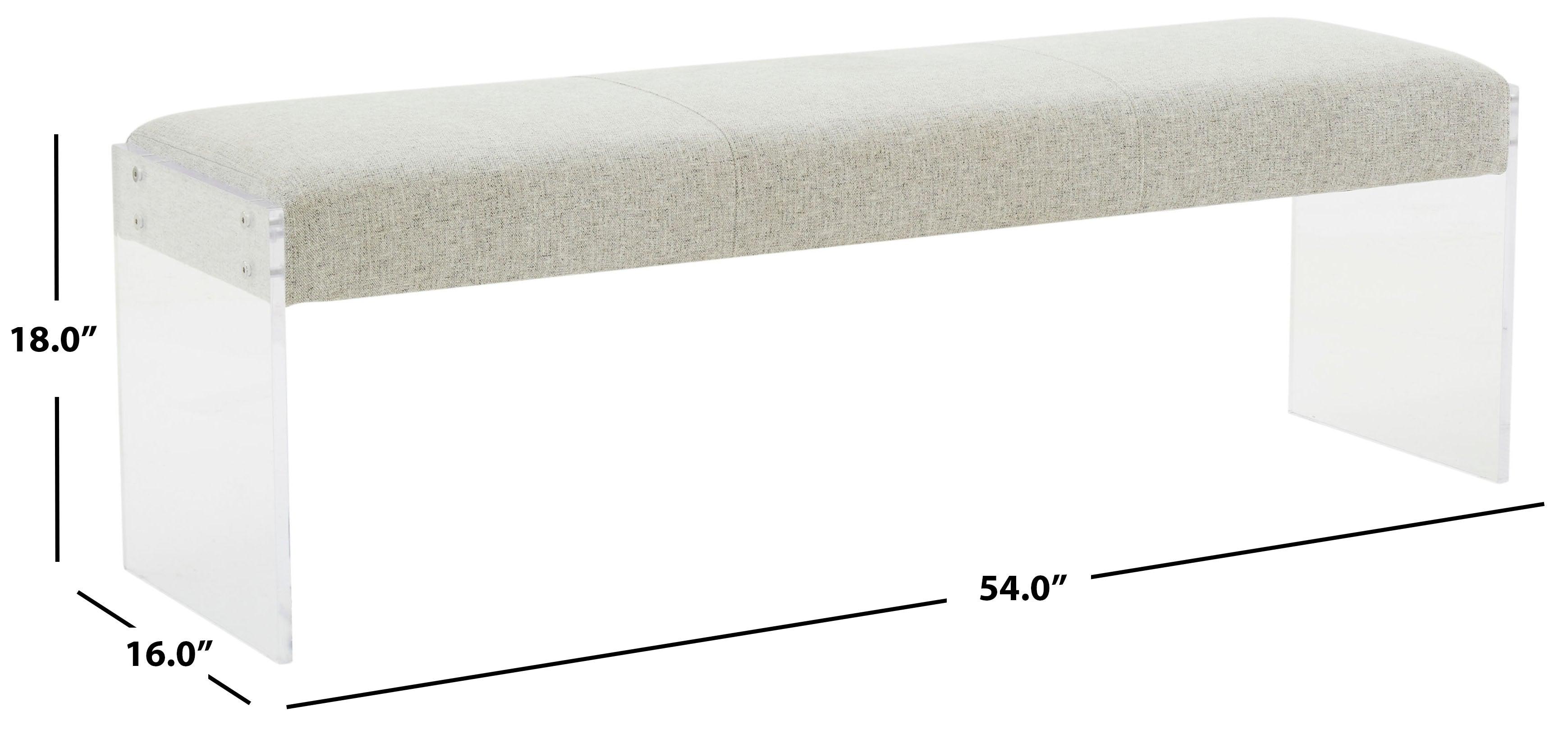 SARAROSE ACRYLIC LEG BENCH - Frankwebs