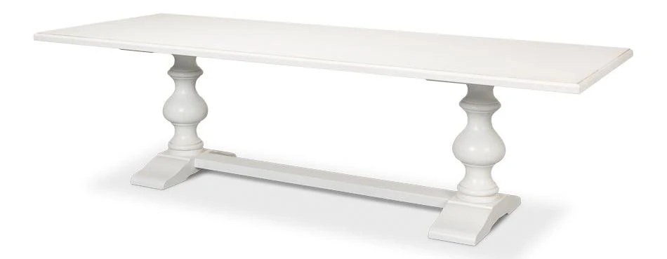 Lionisio Trestle Table - Cortina Wht 108 - Frankwebs