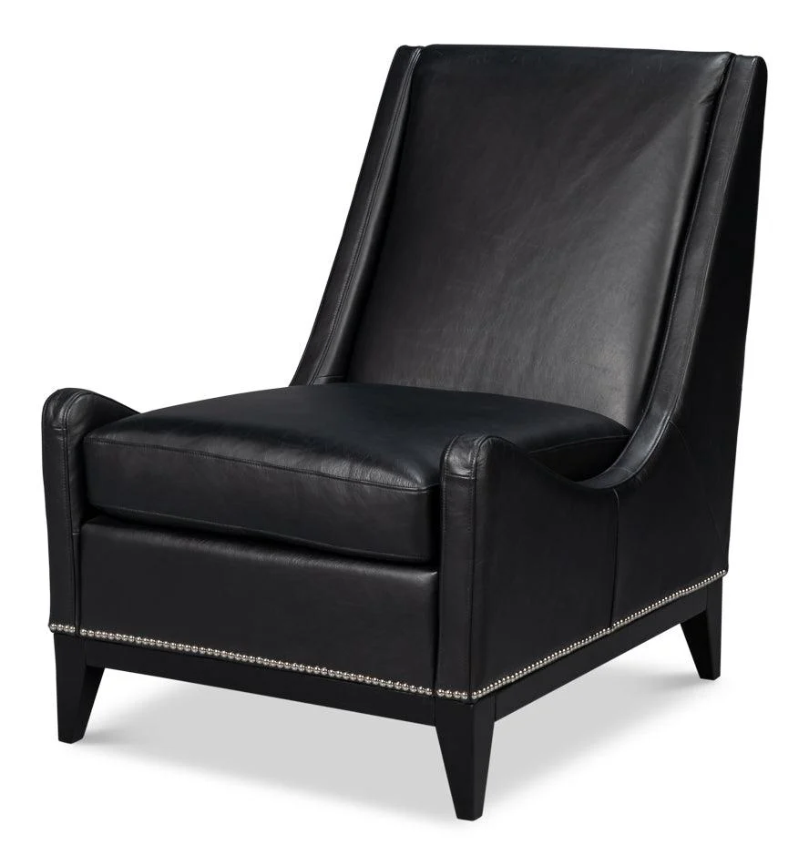 Brandy Accent Chair - Onyx Black - Frankwebs