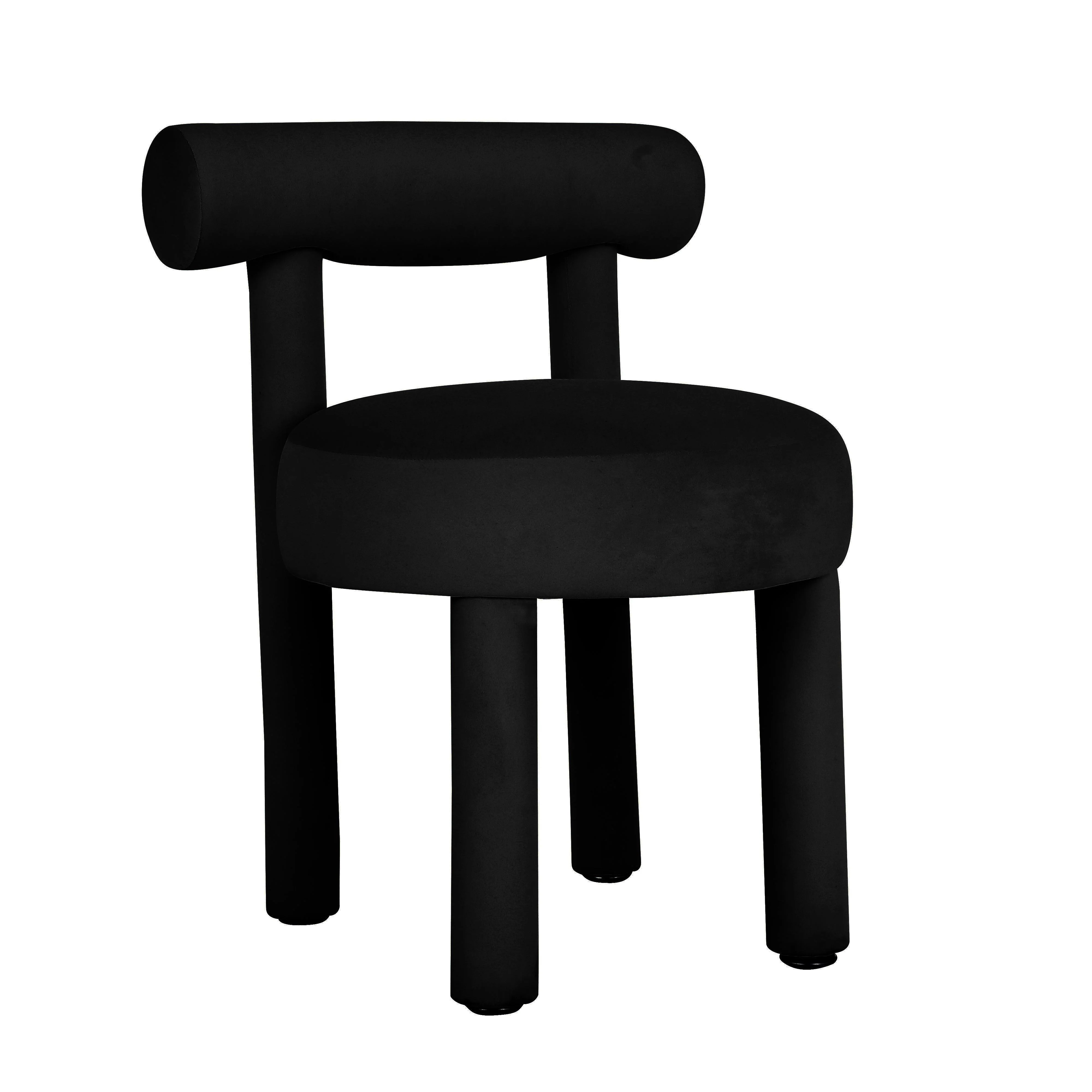 Carmel Black Velvet Dining Chair - Frankwebs