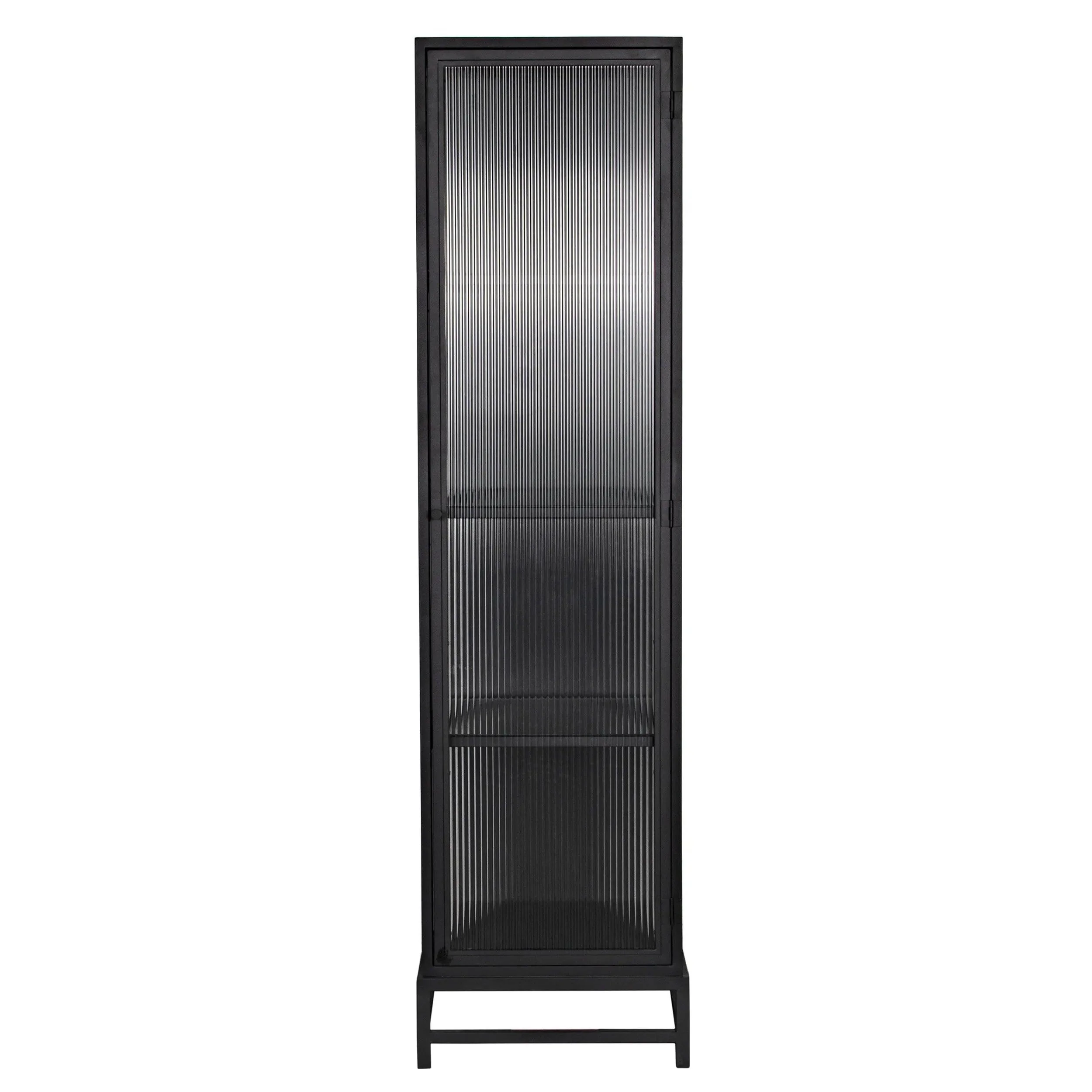Chandler Tall Cabinet, Black Steel - Frankwebs