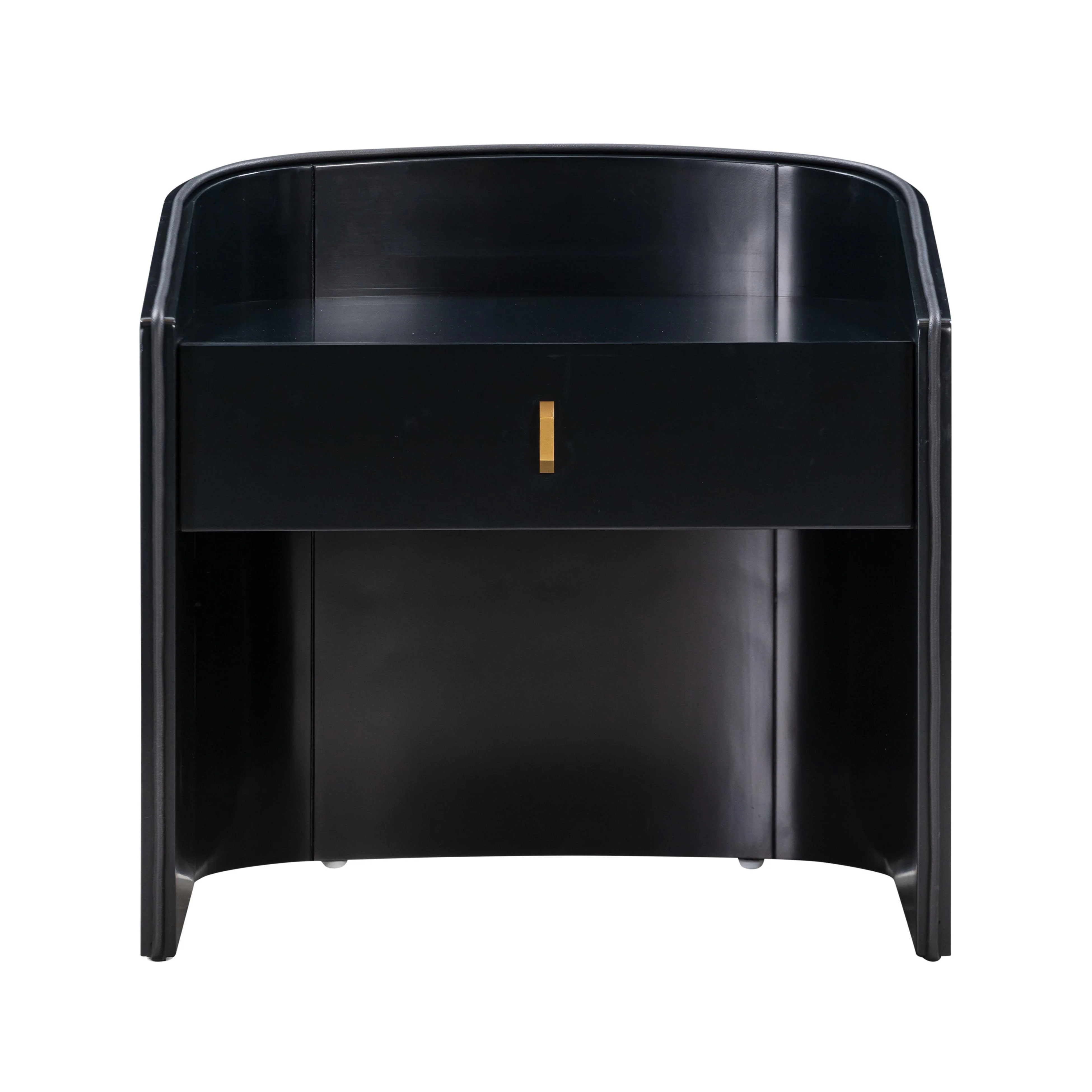 Collins Black Lacquer Nightstand - Frankwebs