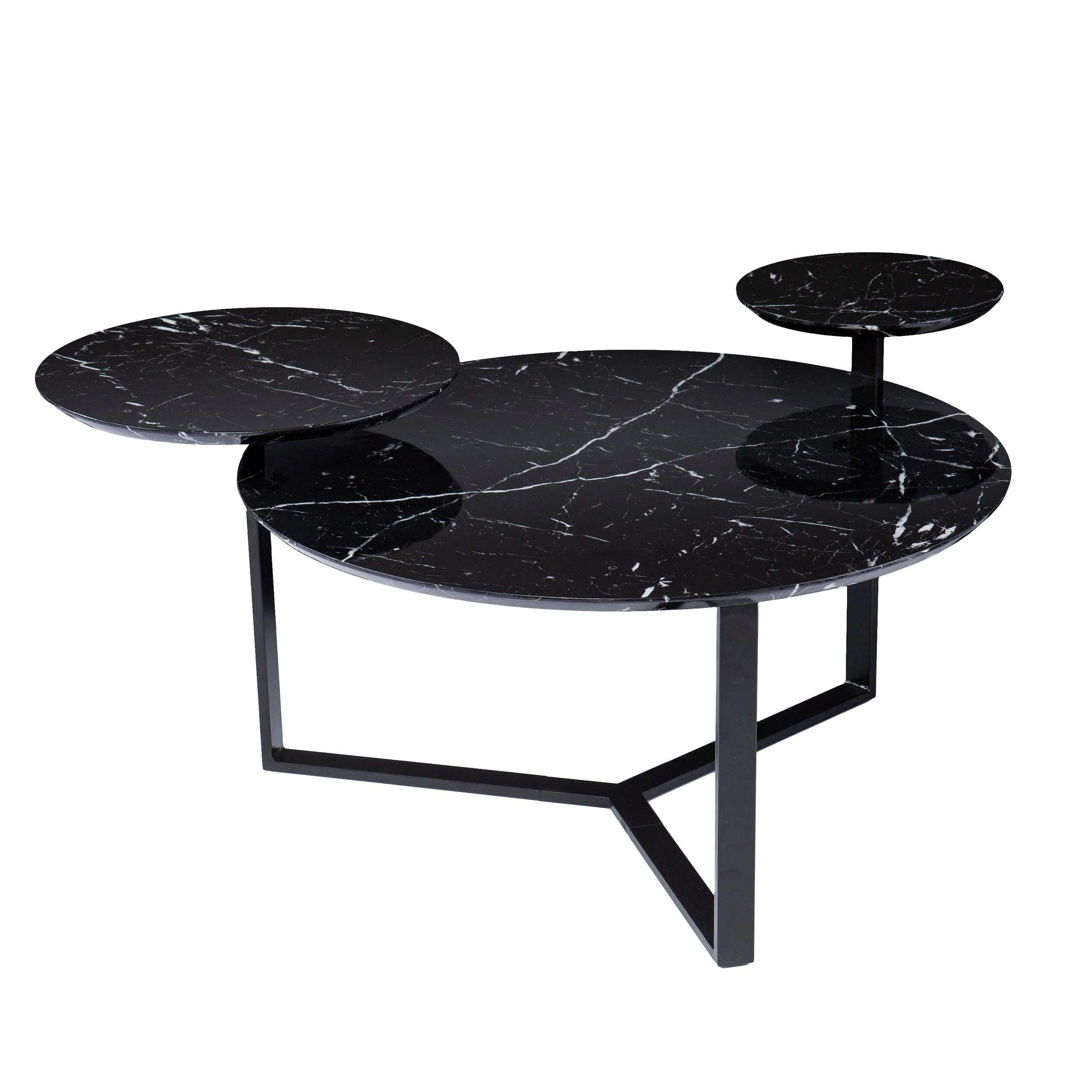 Saxelby Faux Marble Cocktail Table - Frankwebs