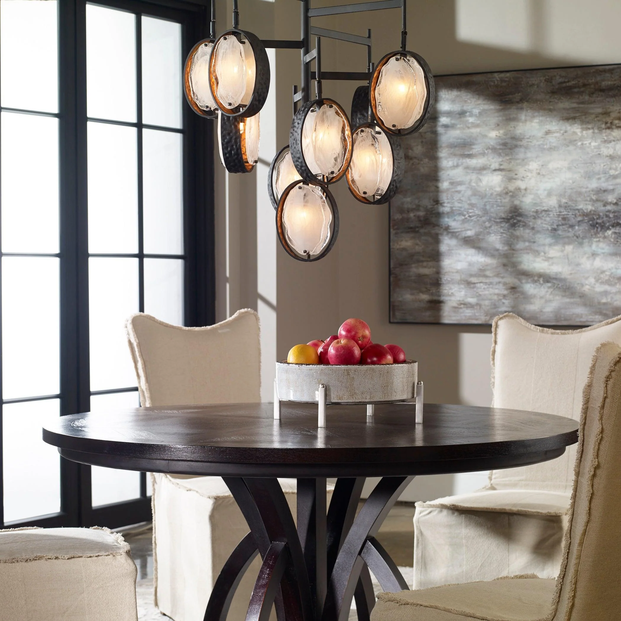 MAXIN DARK BRONZE 9 LIGHT CHANDELIER - Frankwebs