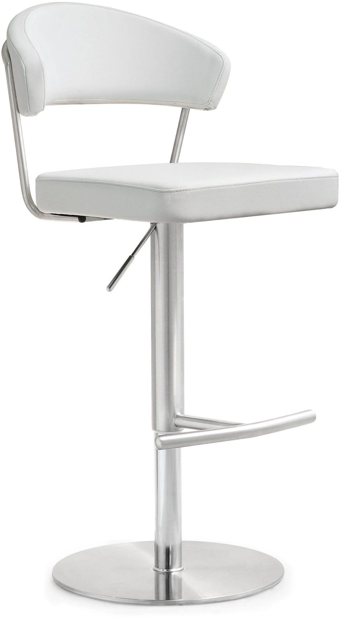 Cosmo White Stainless Steel Barstool - Frankwebs