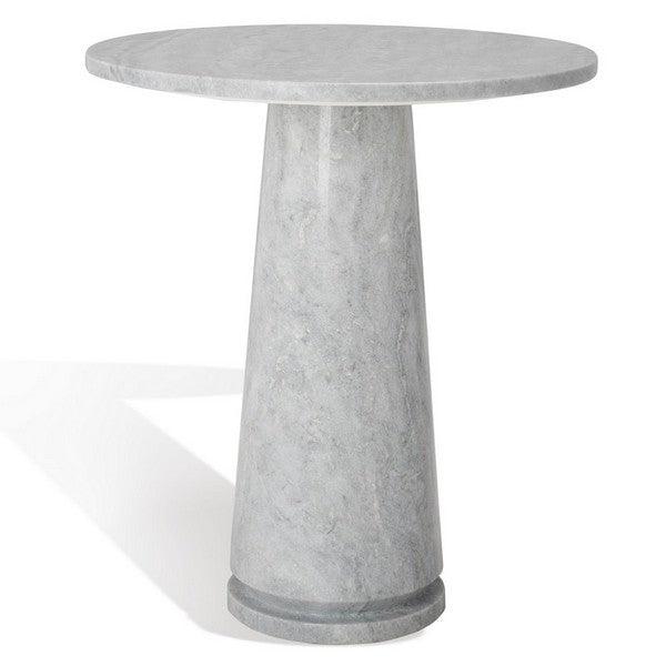 VALENTIA TALL ROUND MARBLE ACCENT TABLE - Frankwebs