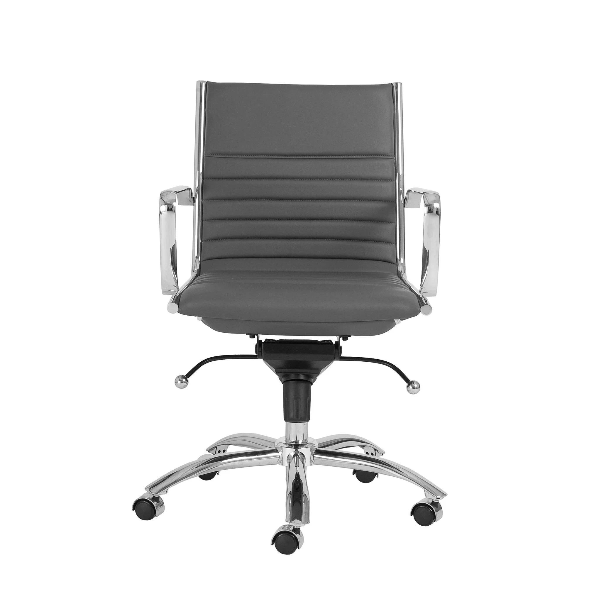 Dirk Low Back Office Chair  Leatherette - Frankwebs