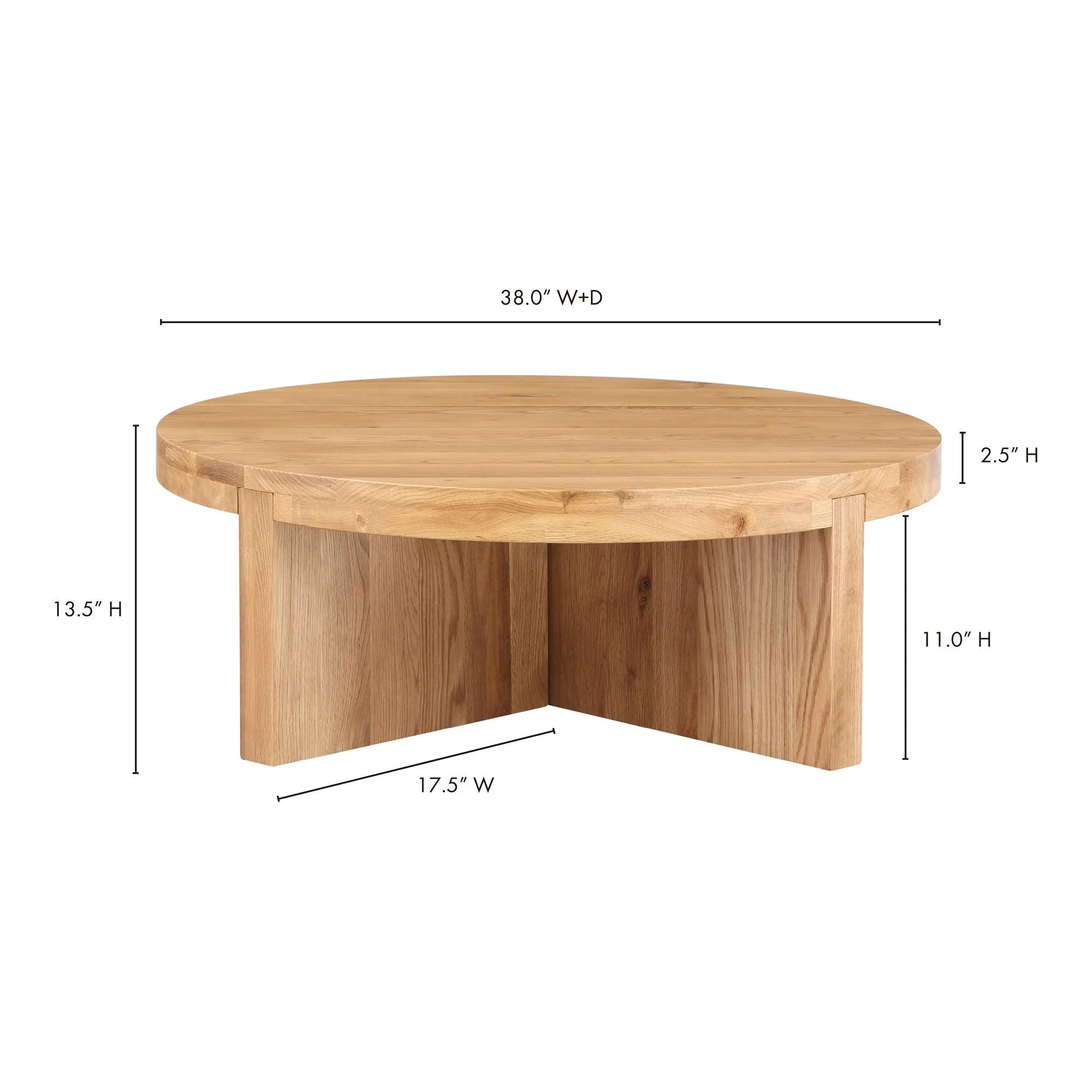 Folke Round Coffee Table Natural - Frankwebs