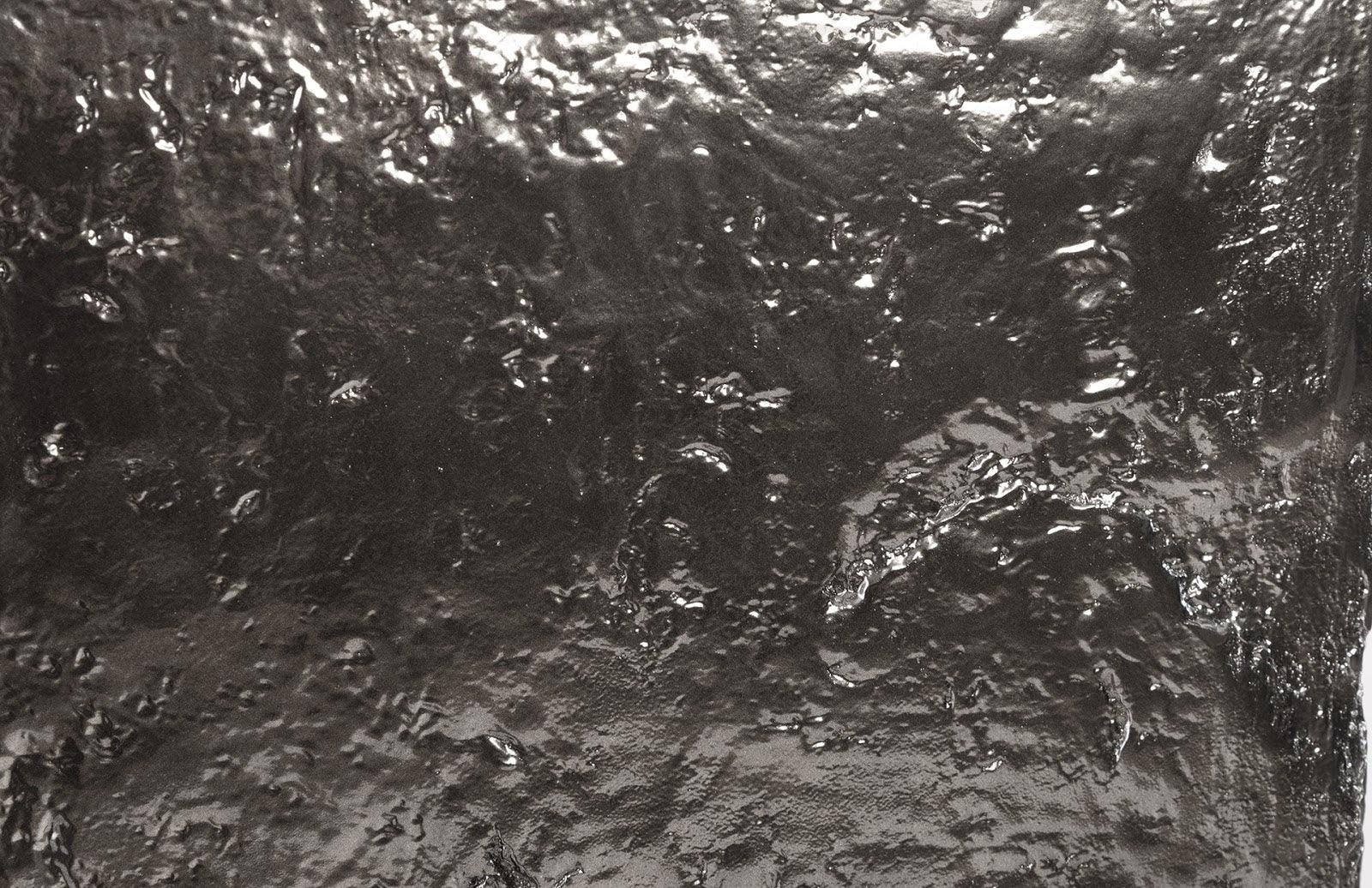 Slate Pedestal, Large, Liquid Silver - Frankwebs