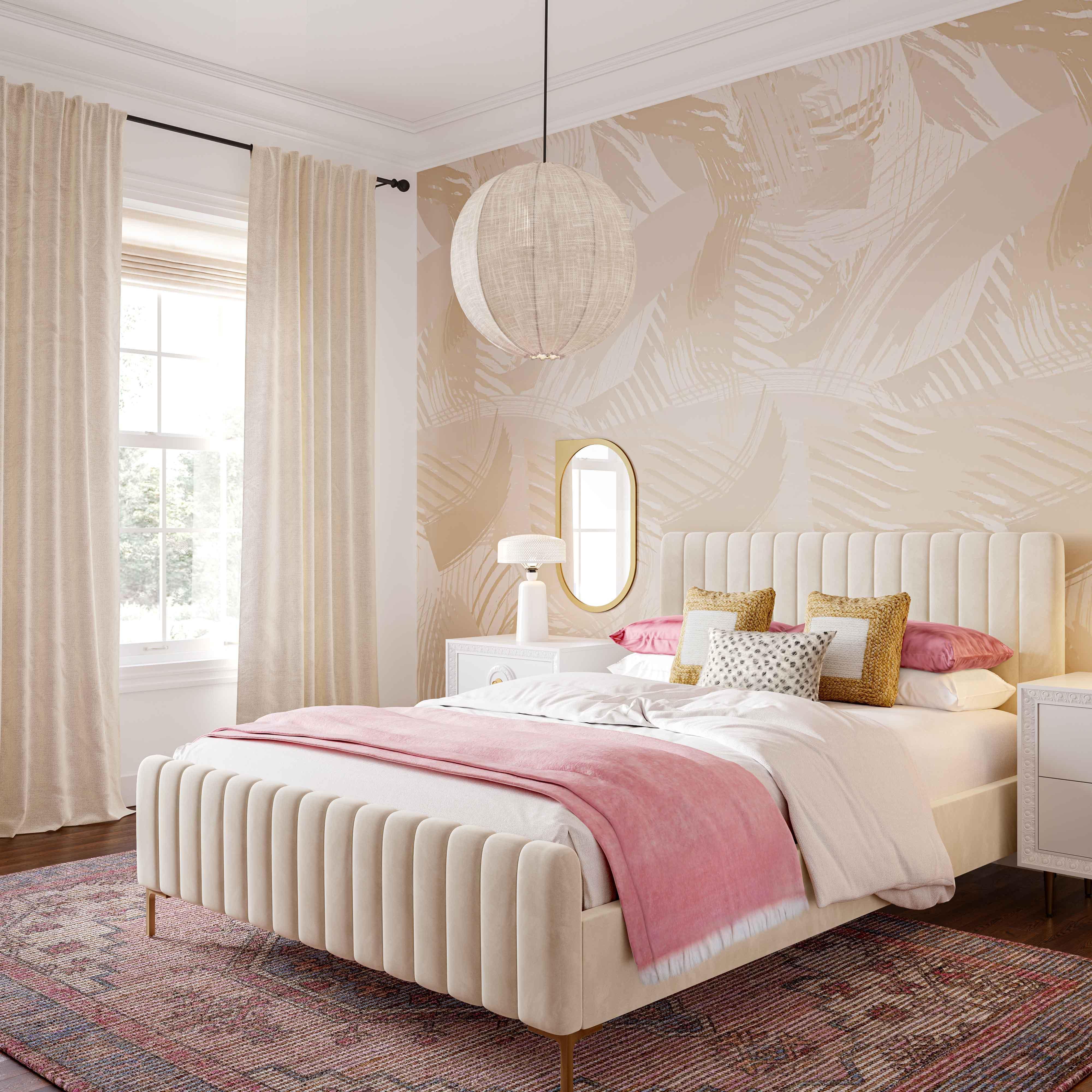 Madra Blush Tone 5' x 8' Area Rug - Frankwebs