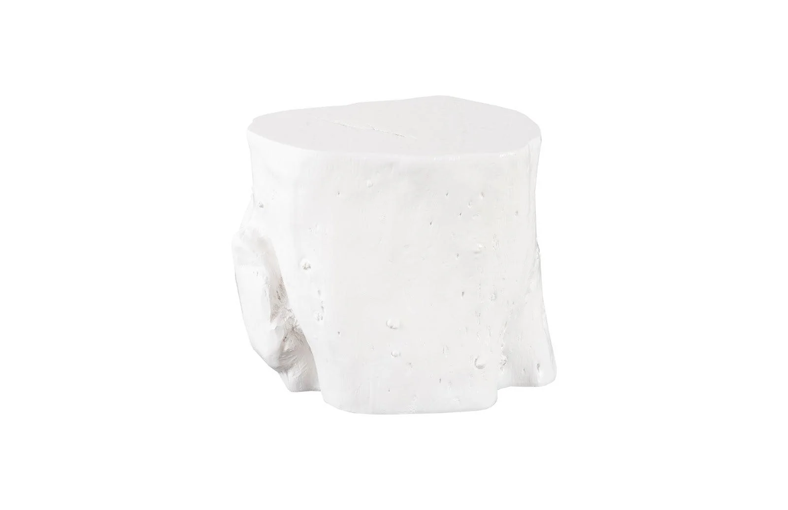 Log Stool, Gel Coat White, LG - Frankwebs
